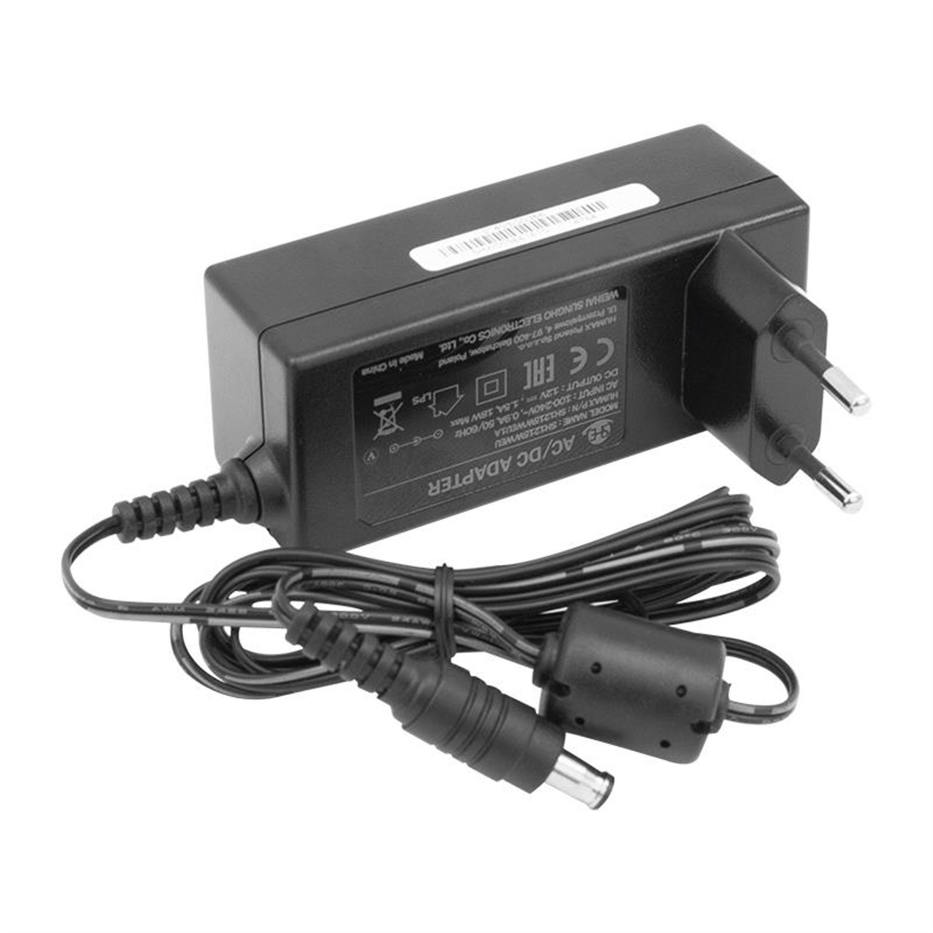 Powermaster Powermaster PM-6436 12 Volt - 1.5 Amper - 18 Watt 5.5*3.0 Mm İğneli Uç Plastik Kasa Priz Tipi Adaptör - Adaptörler