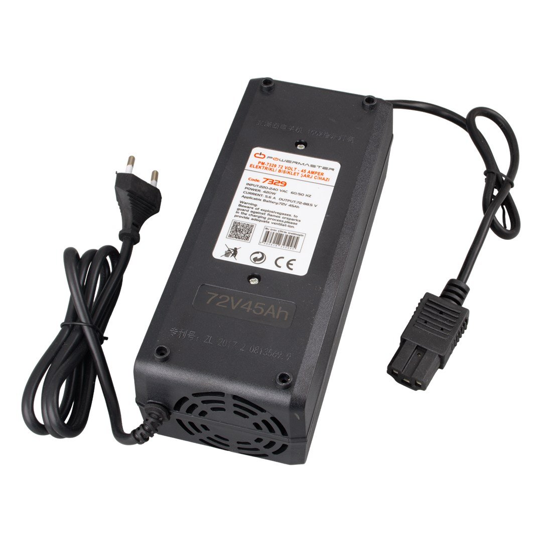 POWERMASTER PM-7329 72 VOLT - 45 AMPER ELEKTRİKLİ BİSİKLET ŞARJ CİHAZI