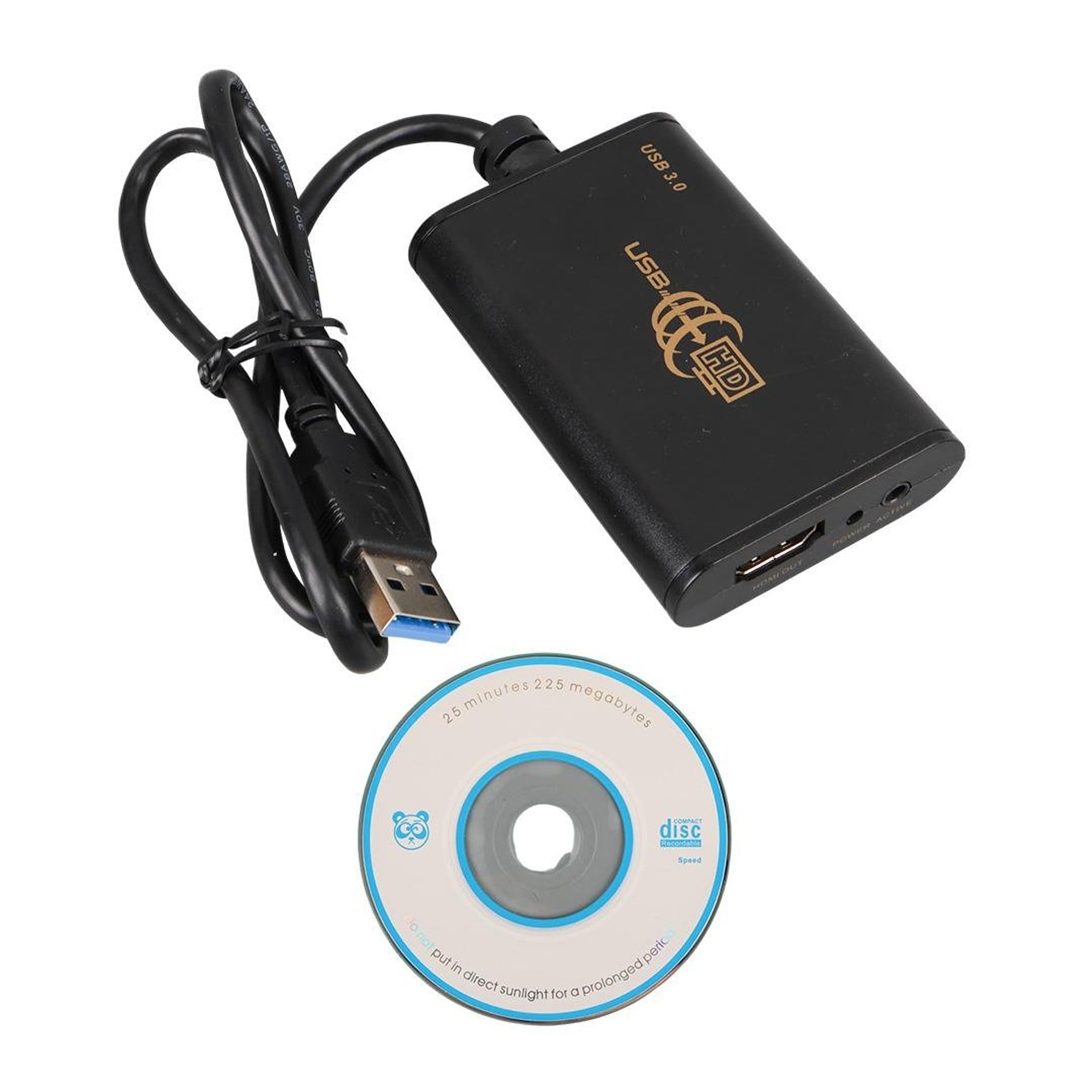 Powermaster PowerMaster PM-7590 USB 3.0 TO HDMI Görüntü Çevirici Adaptör Audio Ses Çıkışlı 40Cm Kablo - Çevirici Dağıtıcı