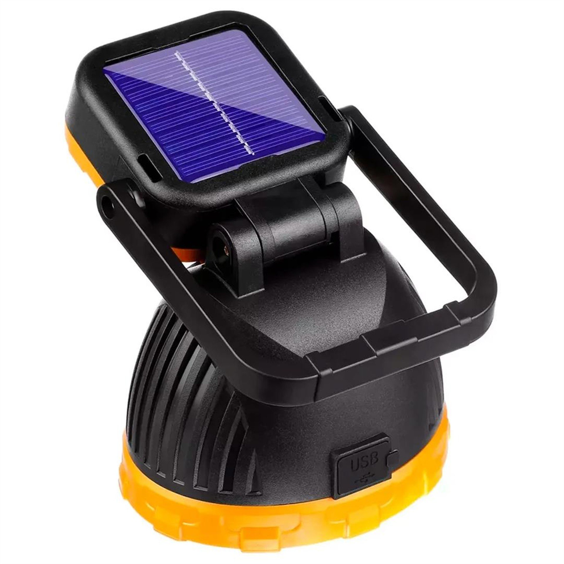 Powermaster PowerMaster PM-8033A Solar Şarjlı 6 Modlu EL Feneri Ve Işıldak Acil Durum Lambası (Beyaz Sarı Kırmızı) - Solar Işıldak
