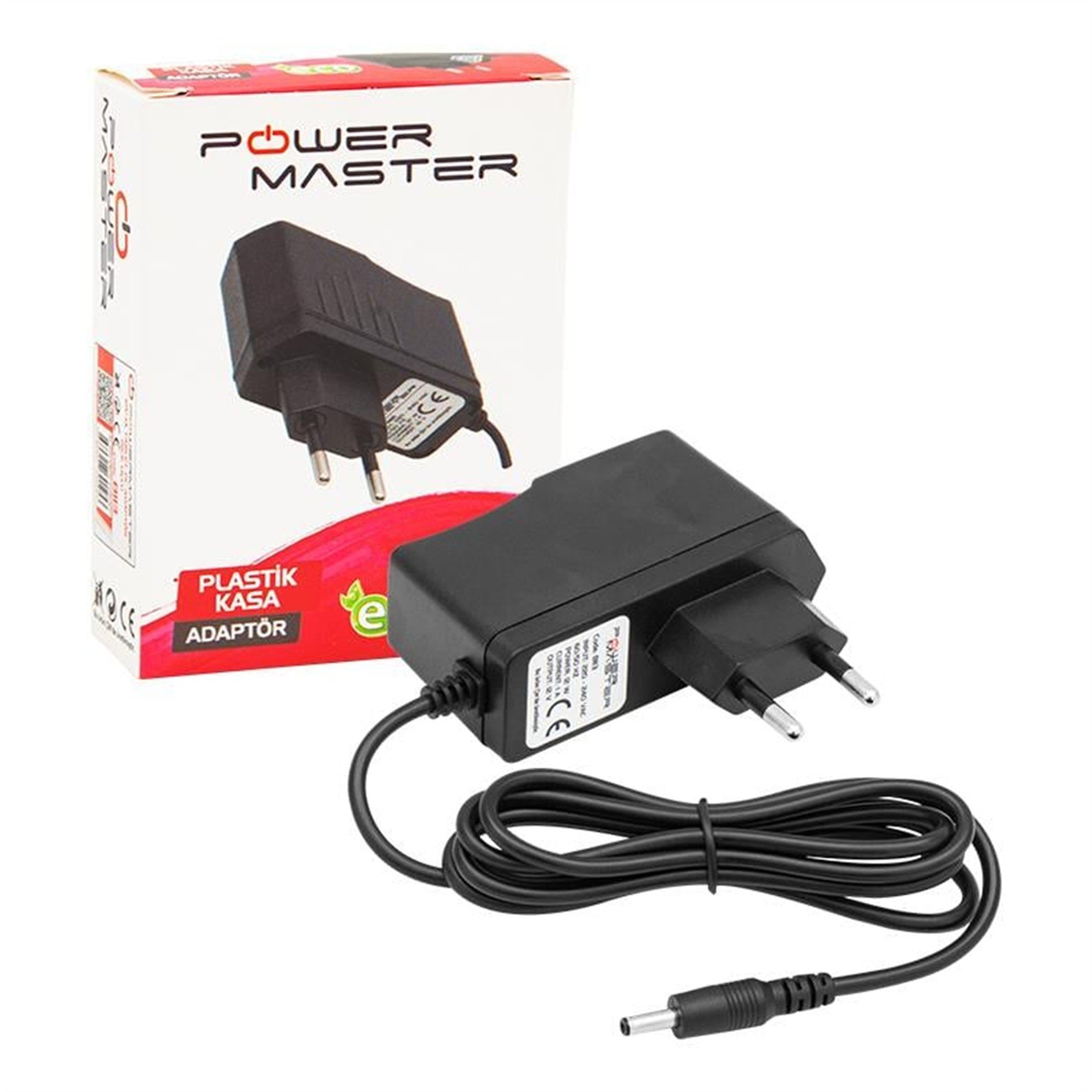 Powermaster Powermaster PM-8113 12 Volt - 1 Amper 3.5*1.35 Mm Uçlu Priz Tipi Adaptör - Adaptörler