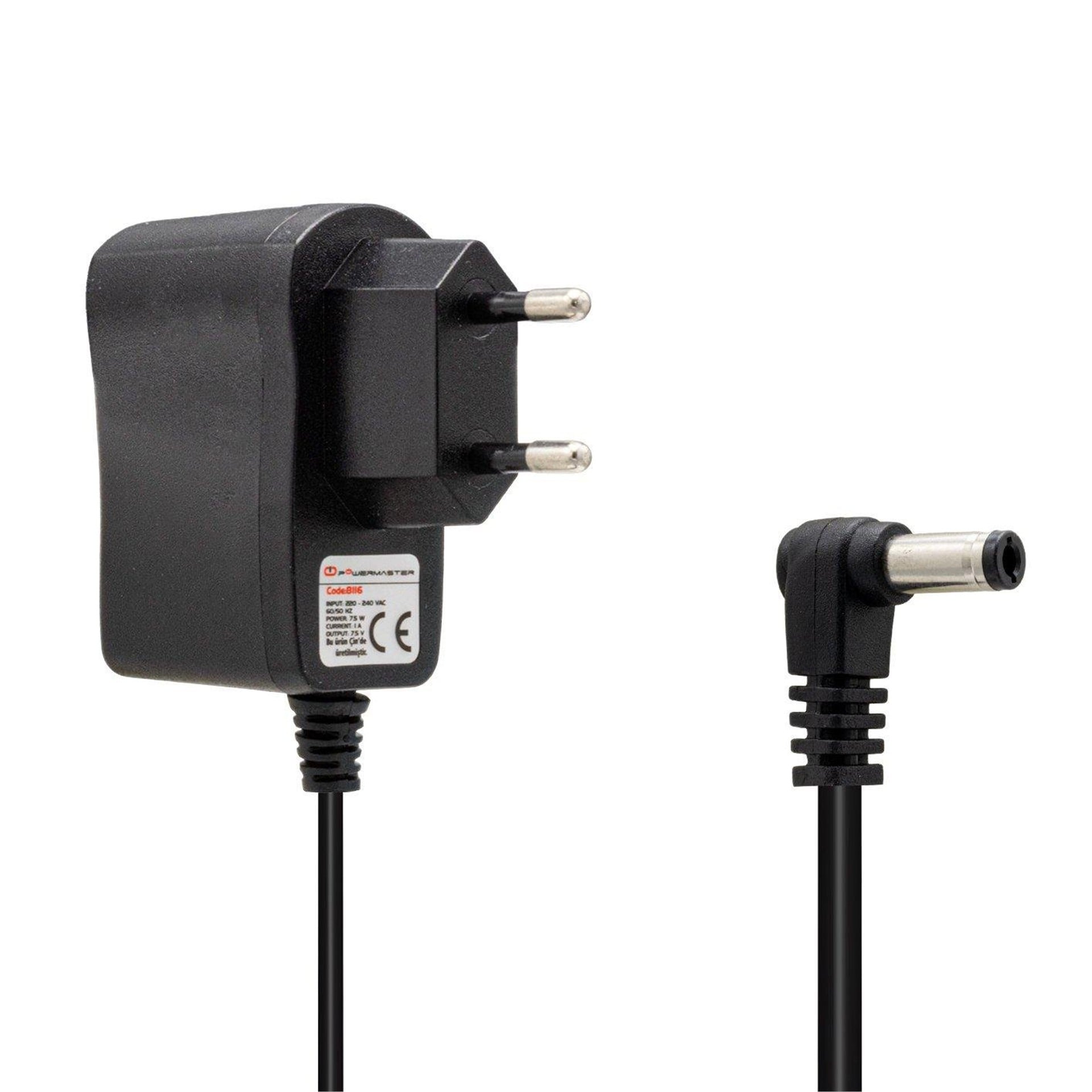 Powermaster Powermaster PM-8116 7.5 Volt - 1 Amper 5.5*2.5 Mm Uçlu Priz Tipi Adaptör - Adaptörler