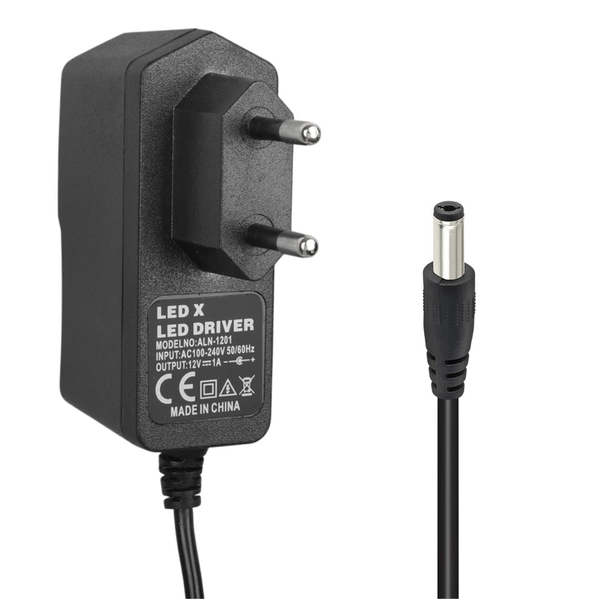 Powermaster Powermaster PM-8118 12 Volt - 1 Amper 5.5*2.5 Mm Uçlu Plastik Kasa Priz Tipi Adaptör - Adaptörler