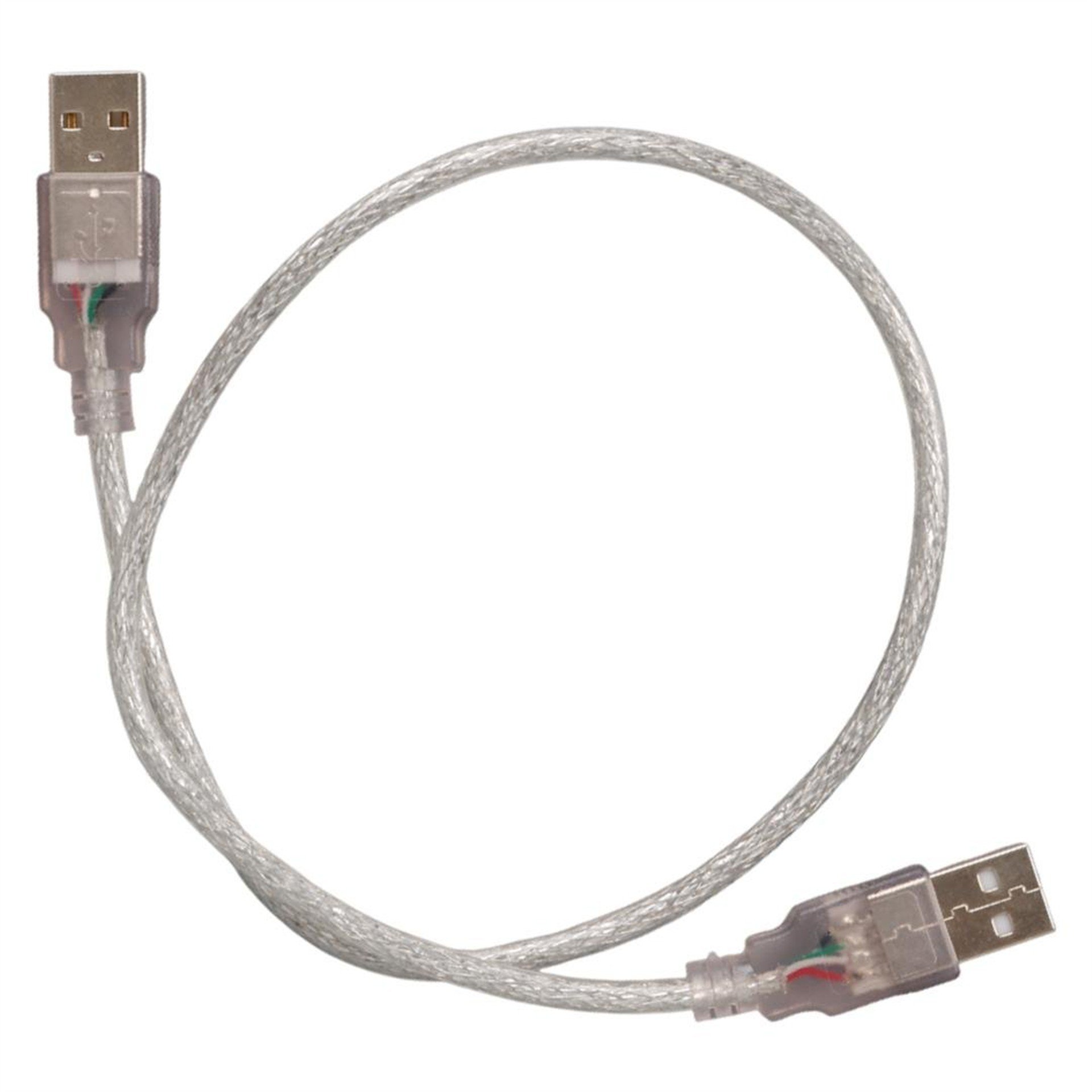 Powermaster Powermaster PM-8609 Şeffaf 50 Cm Usb Erkek-Erkek Kablo - Diğer Kablo Çeşitleri