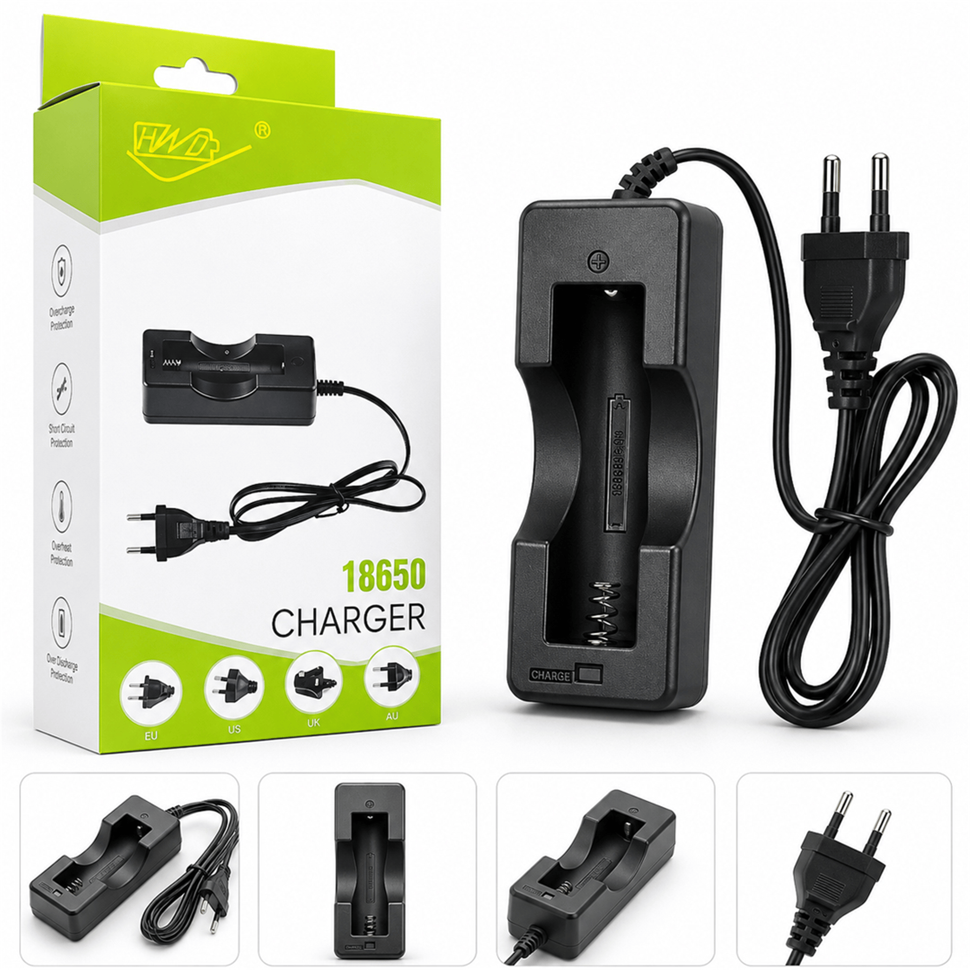 Reyonex POWERMASTER PMR-803C 18650 4.2V 1000MA PİL ŞARJ CİHAZI - Pil Şarj Cihazları