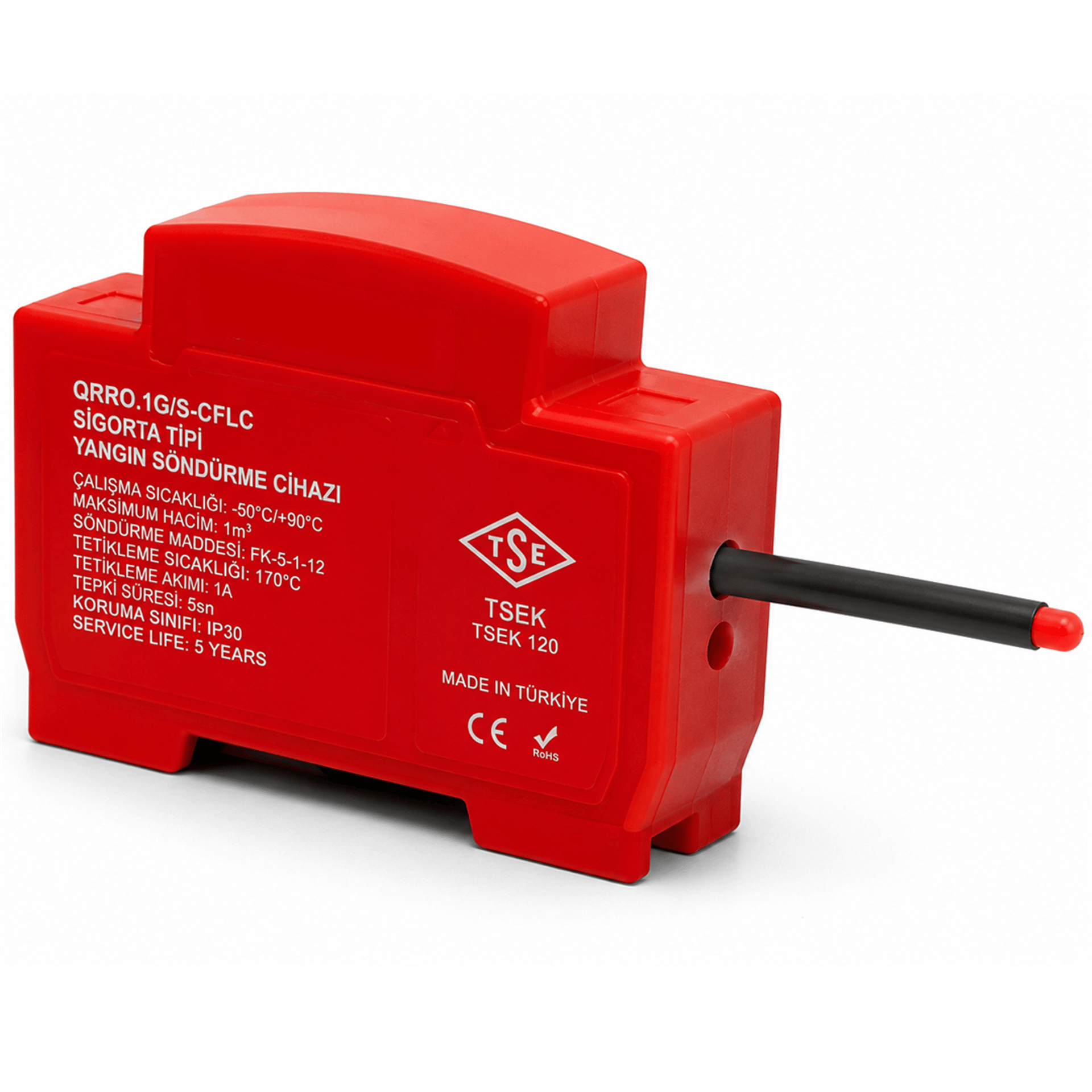 Mert-er Elektronik POWERMASTER QRR0.01G/S-CFLC SİGORTA TİPİ YANGIN SÖNDÜRME CİHAZI - Kategorisiz