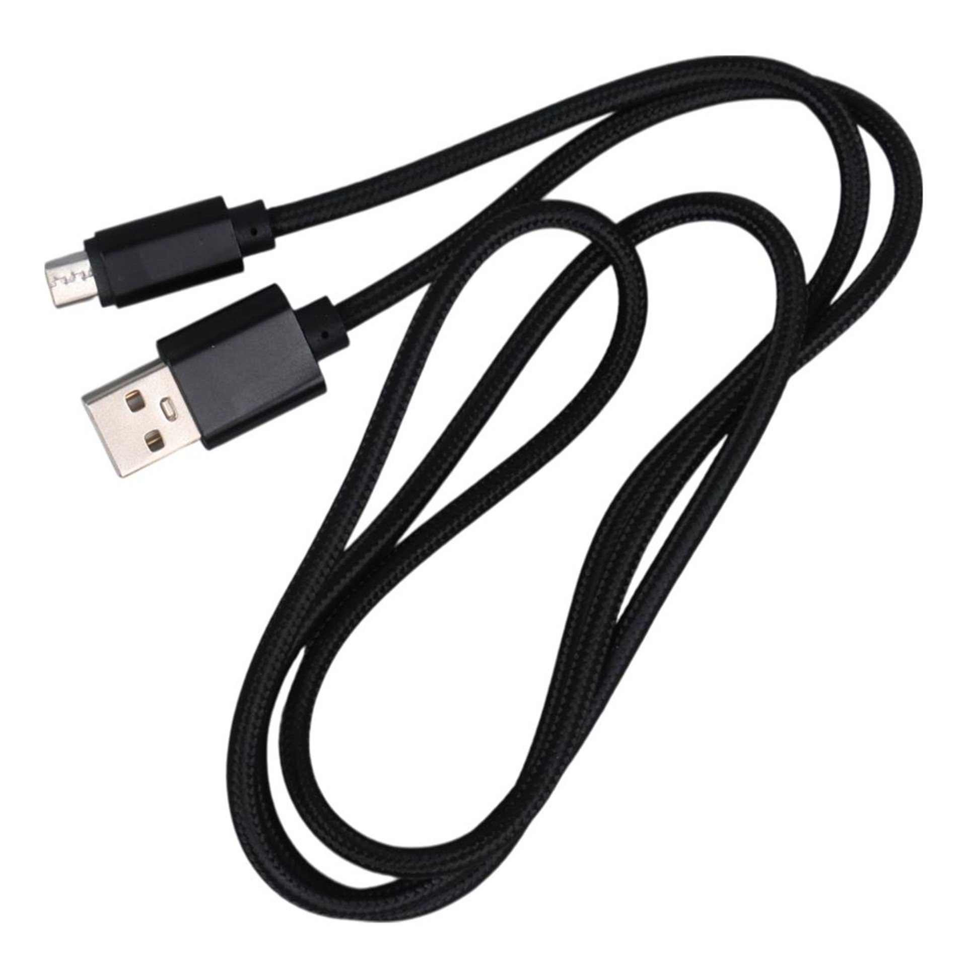 Powermaster PowerMaster S3-S4 Samsung Micro USB Şarj Ve Data Kablosu 1 Metre Örgülü Siyah - Data-Şarj Kabloları