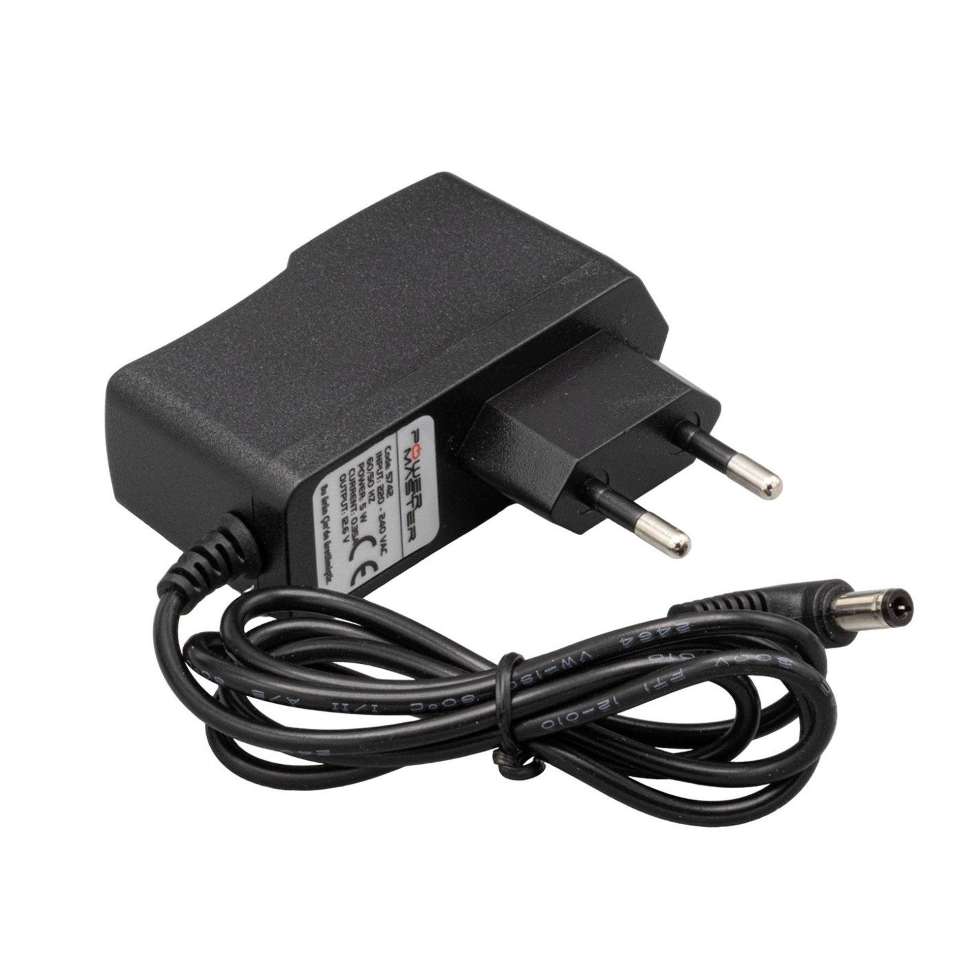 Powermaster Powermaster Senao PM-5742 12.6 Volt - 0.35 Amper 5.5*2.5 Mm Uçlu Plastik Kasa Priz Tipi Adaptör - Adaptörler