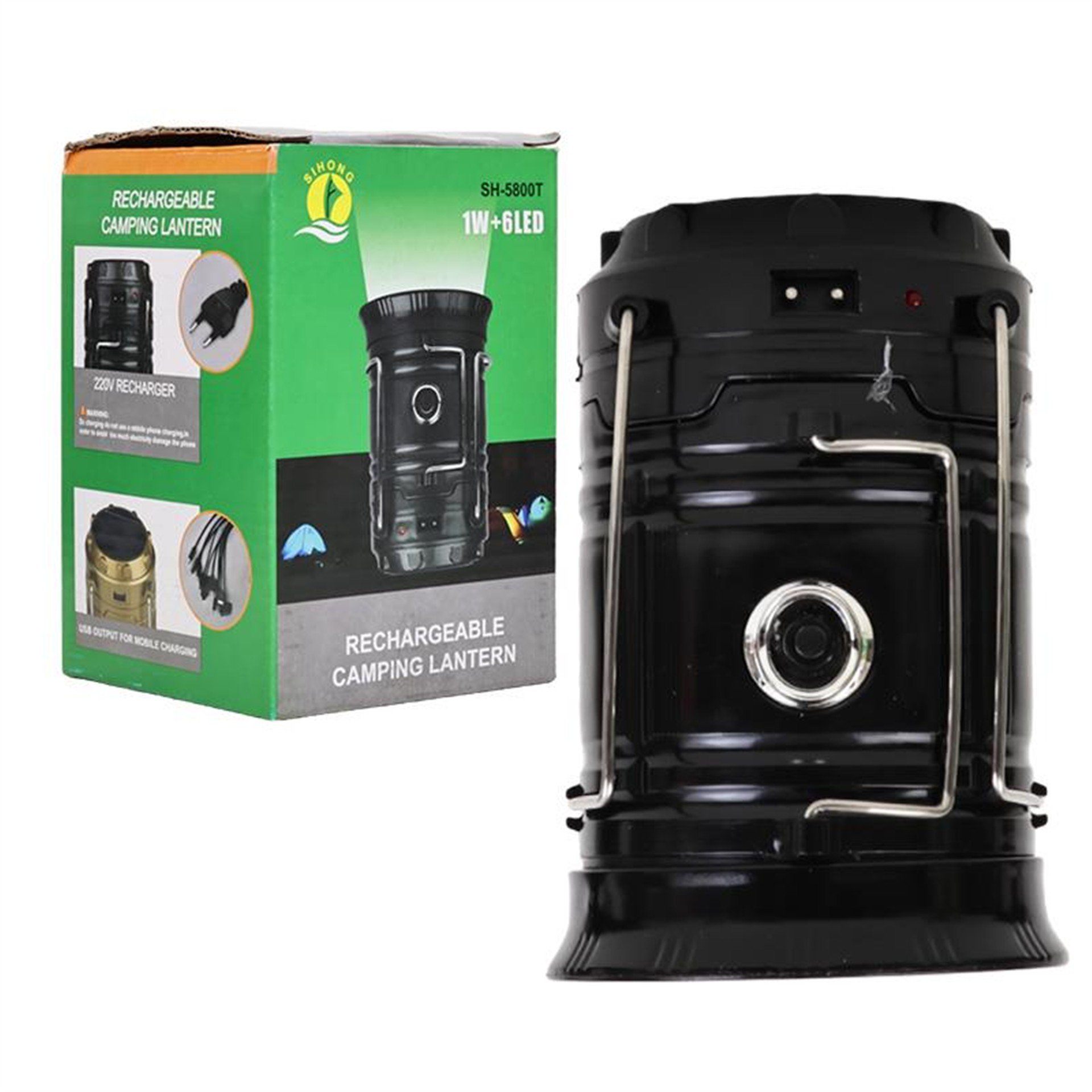 Powermaster Powermaster Solar Şarjlı Kamp Lambası Sh-5800t 1w 6led - Fener ve Işıldaklar