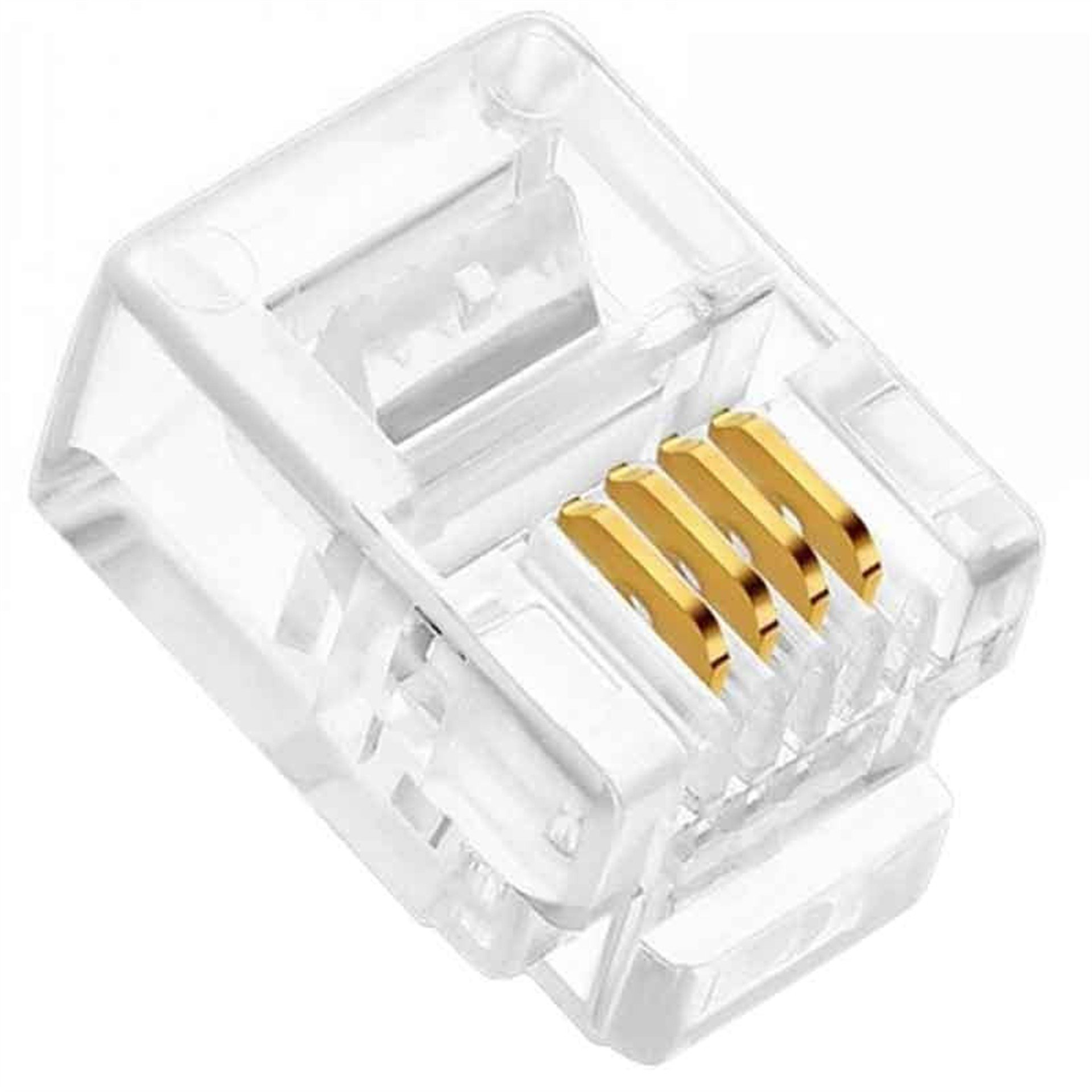 Powermaster Powermaster Telefon Soketi 6P/4C (100'lü Paket) - Fiş - Jack - Şase