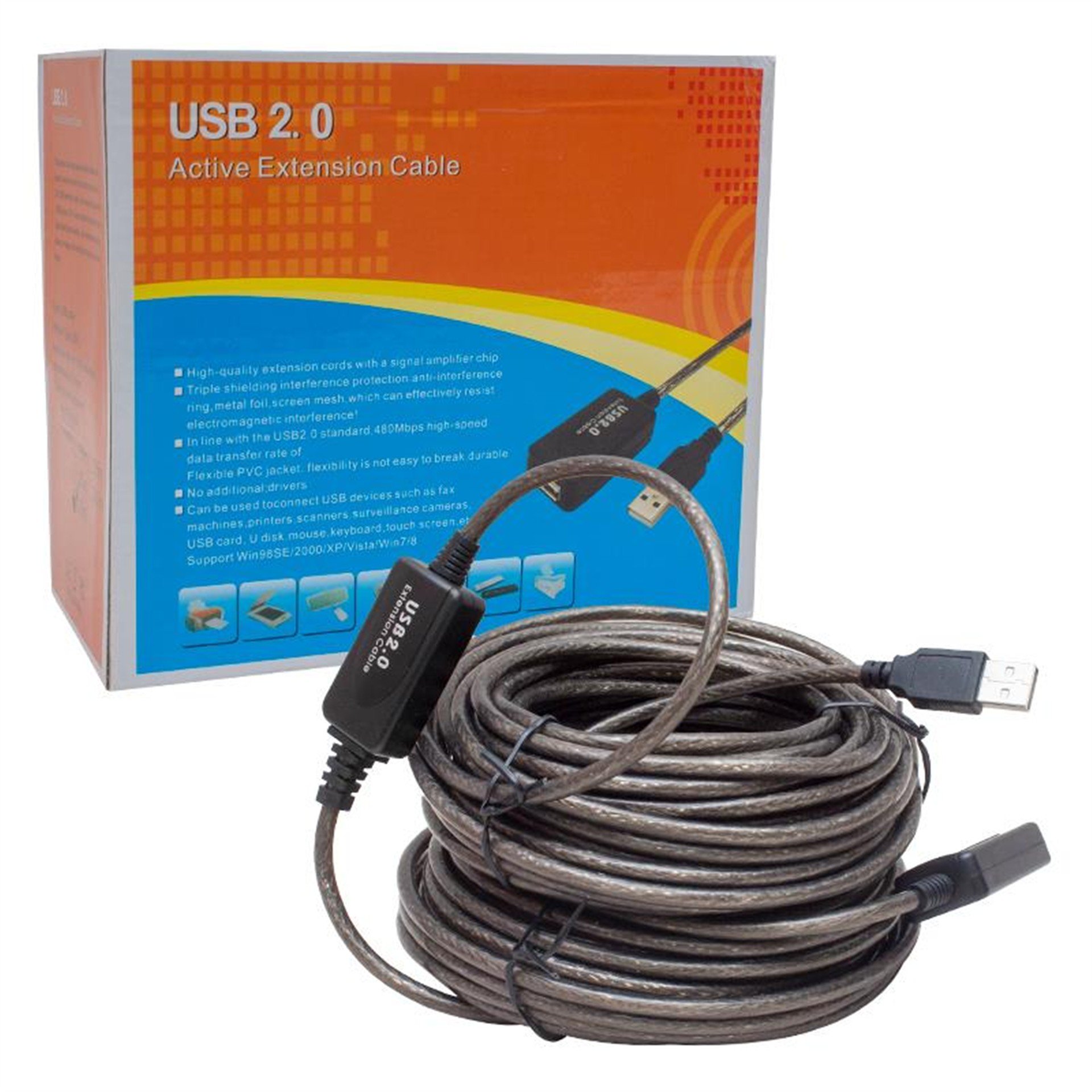 Powermaster Powermaster Usb Uzatma Kablosu 20 Metre - USB Uzatma Kablosu