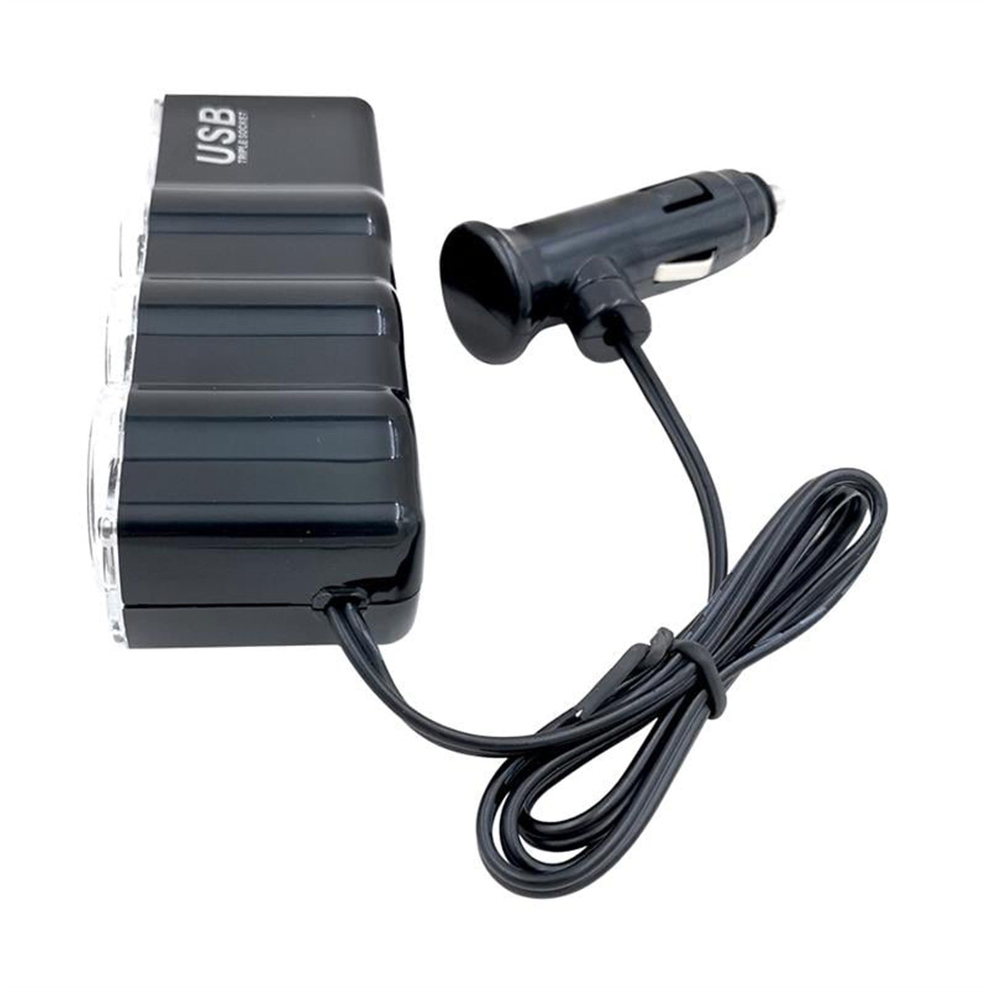 Powermaster PowerMaster WF-0120 3'LÜ USB'LI Çakmak Çoklayıcı (12-24 Volt Uyumludur) - Şarj Cihazları
