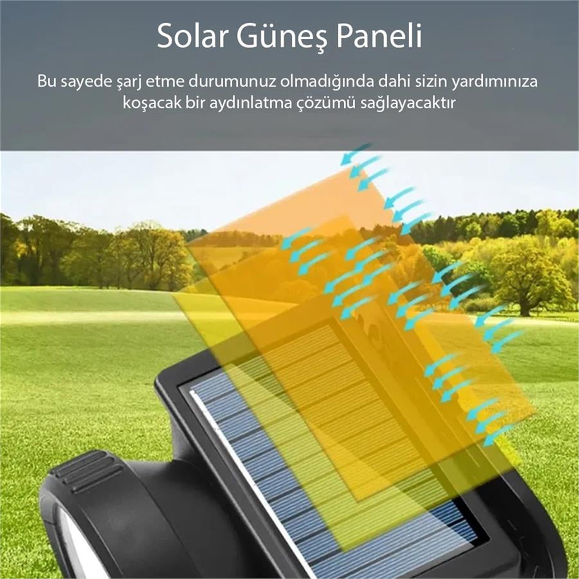 Powermaster Powermaster WH-8868A Solar Kafa Lambası - Kafa Feneri