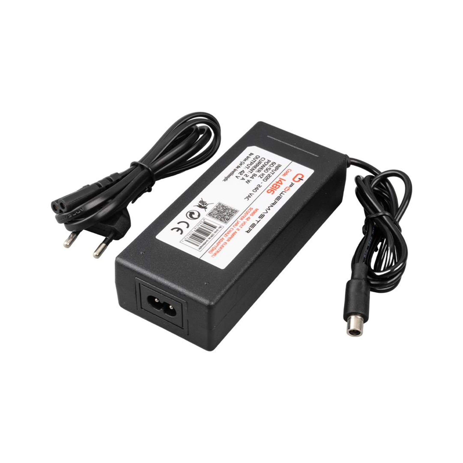 Powermaster Powermaster Xiaomi M365 42 Volt 2 Amper Elektrikli Scooter Şarj Cihazı Adaptörü - Adaptörler