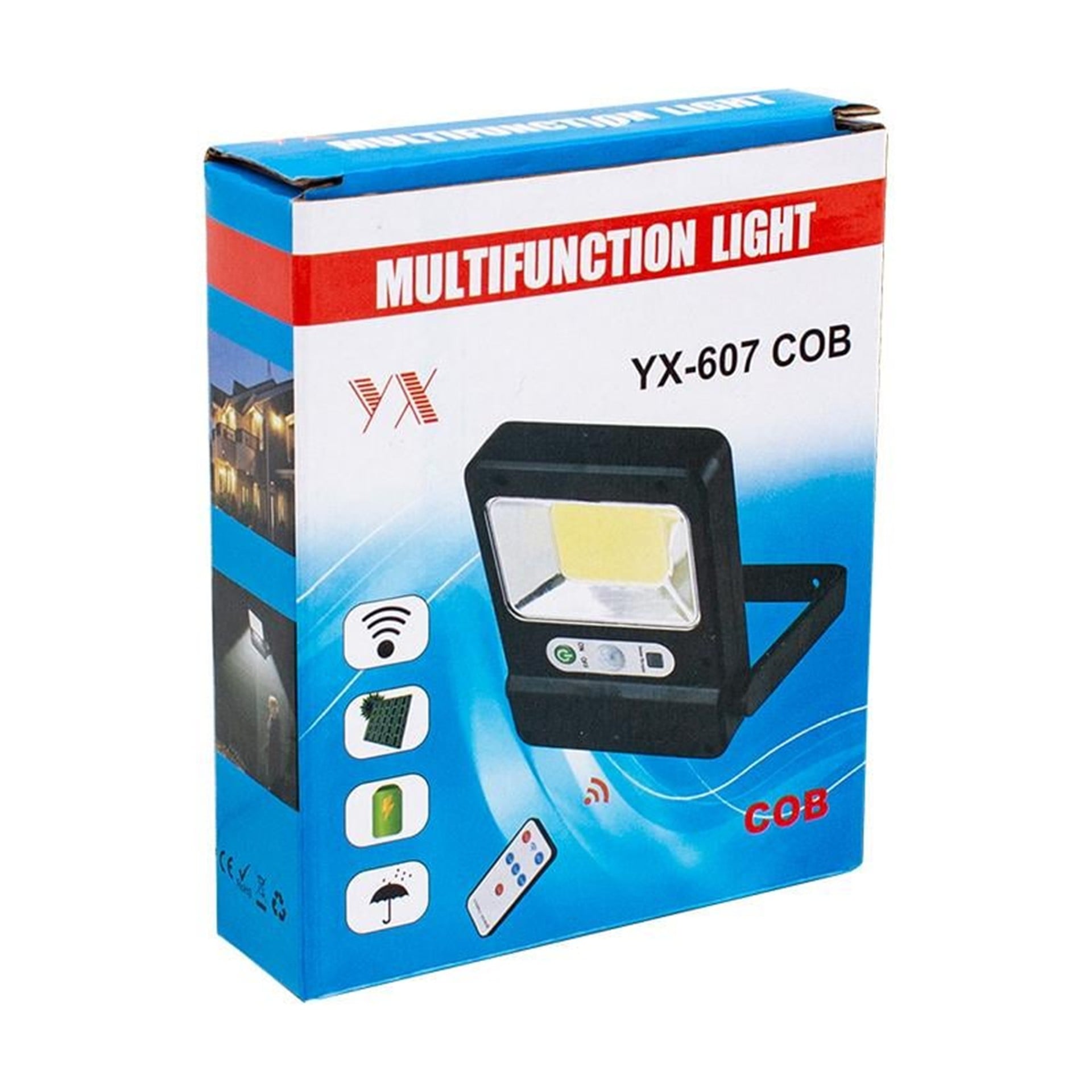 Powermaster Powermaster YX-607 Cob Ledli Solar Panelli Hareket Sensörlü Çok Fonksiyonlu Lamba - Ledli Lambalar