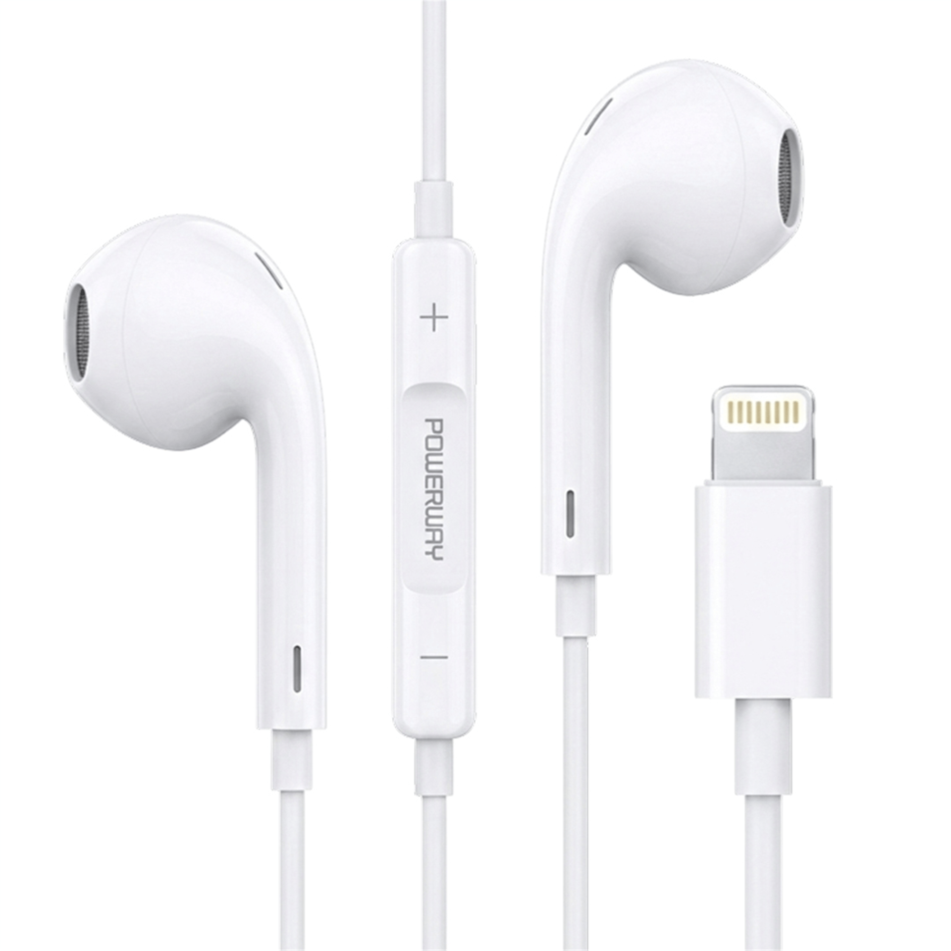 Powerway Powerway EarTON Iphone Lightning Konnektörlü Stereo Kulaklık - Telefon Kulaklıkları
