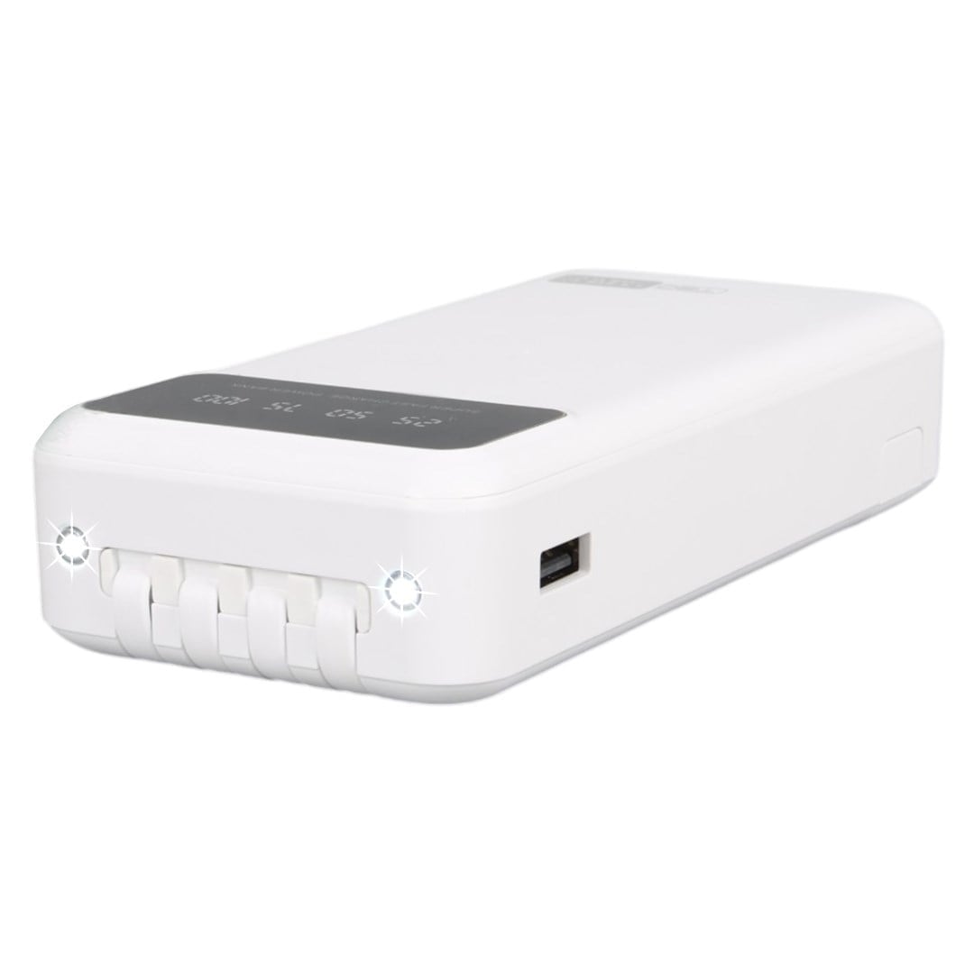 POWERWAY T20 KENDİNDEN KABLOLU DİJİTAL EKRAN 20.000 MAH BEYAZ POWERBANK