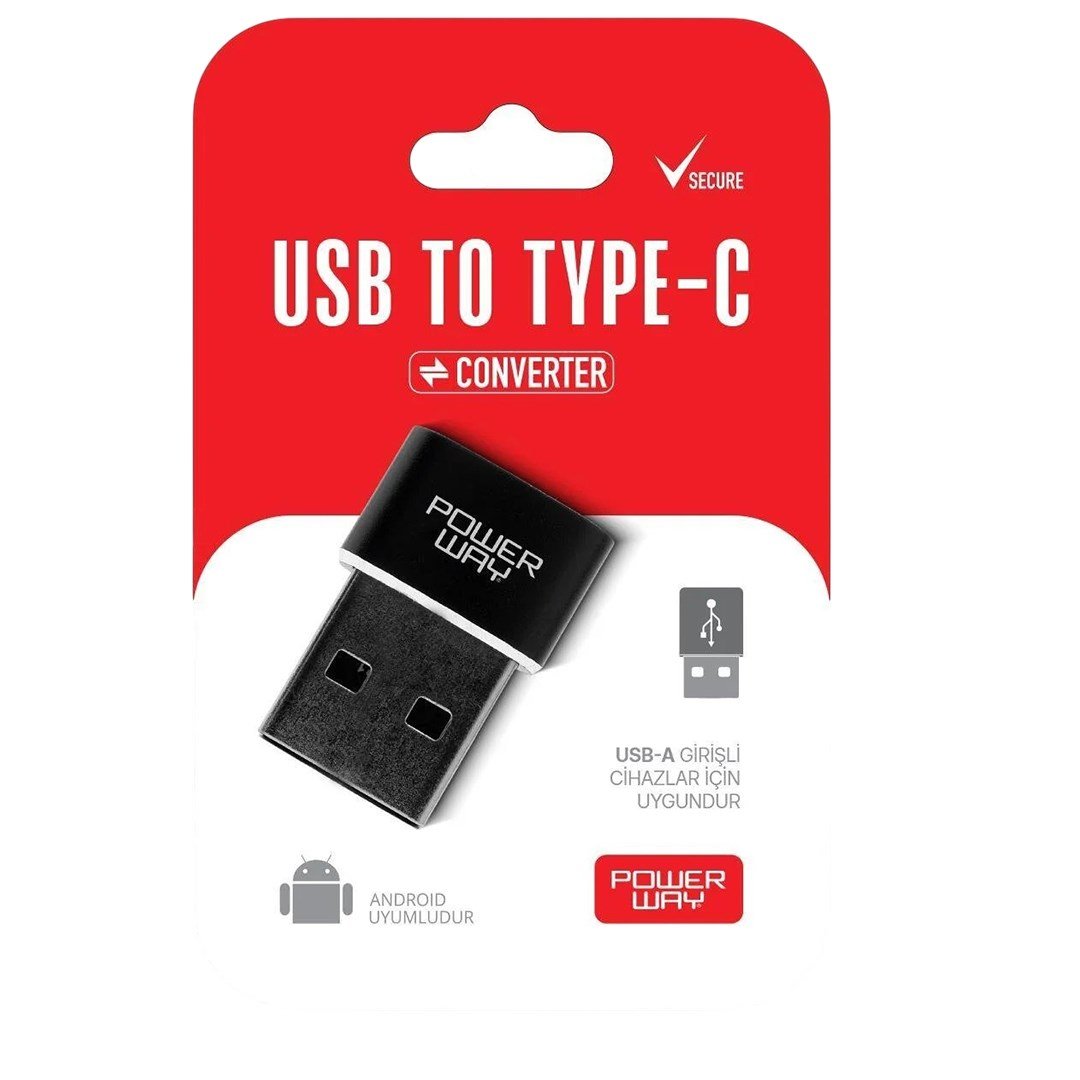 POWERWAY USB TO TYPE-C 3.1 OTG ÇEVİRİCİ DÖNÜŞTÜRÜCÜ