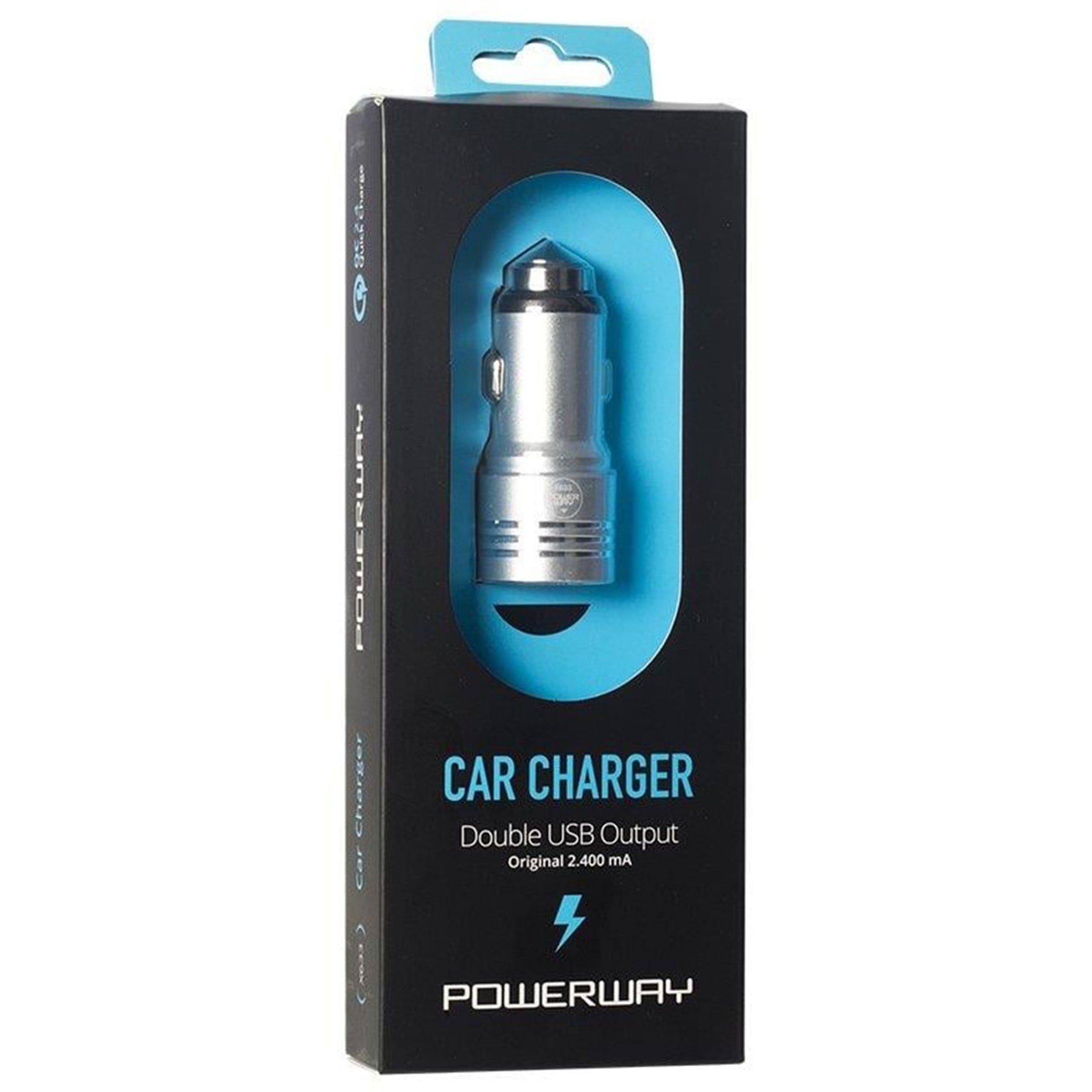 Powerway Powerway X-633 Çift Usb'li 3.1 Amper Metal Çakmaklık Araç Şarj Cihazı - Şarj Cihazları