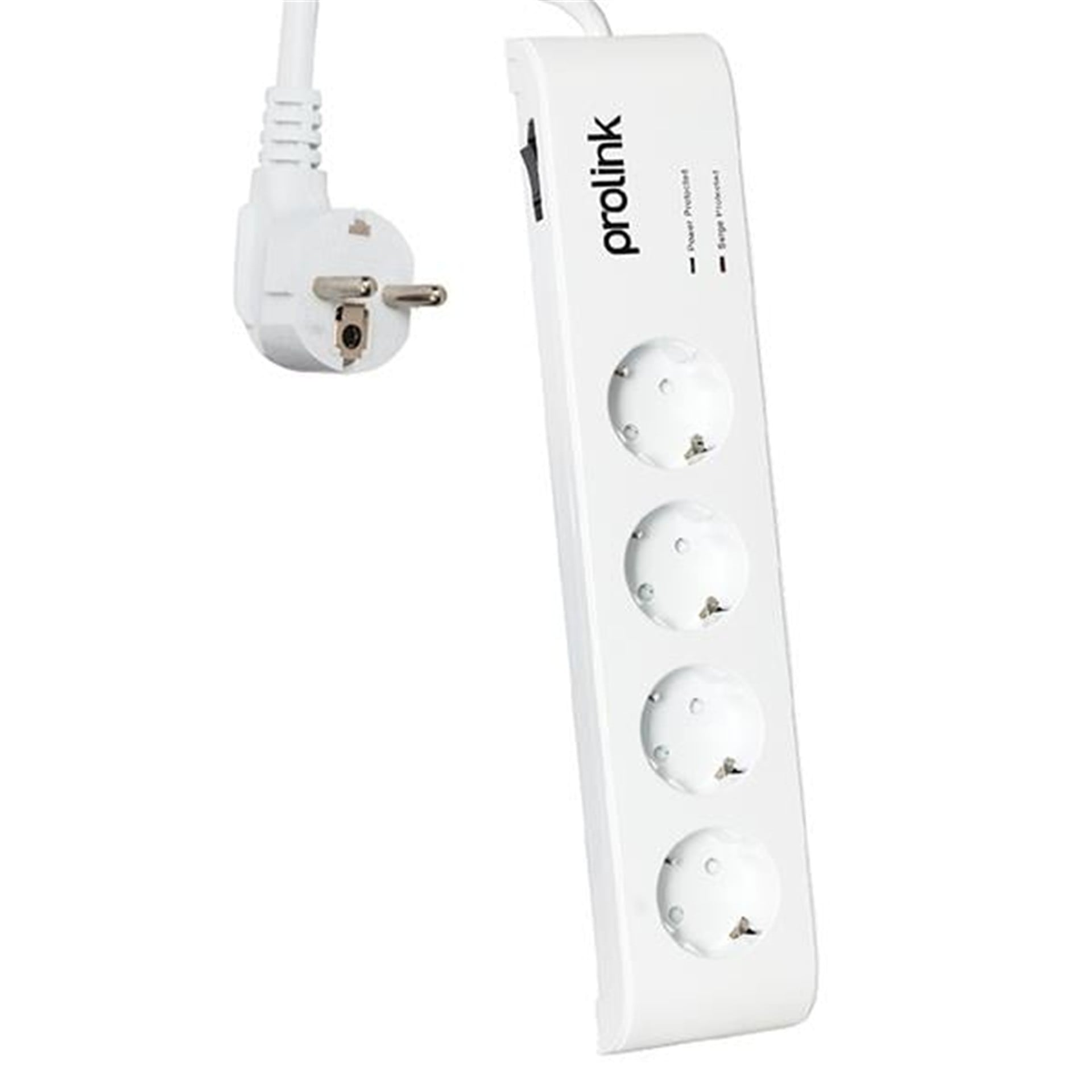 Oem Prolınk Pr-Sp04 16 Amper - 3680 Watt - 1050 Joule 4Lü 1.5 Metre Kablolu Beyaz Akım Korumalı Priz - Grup Prizler