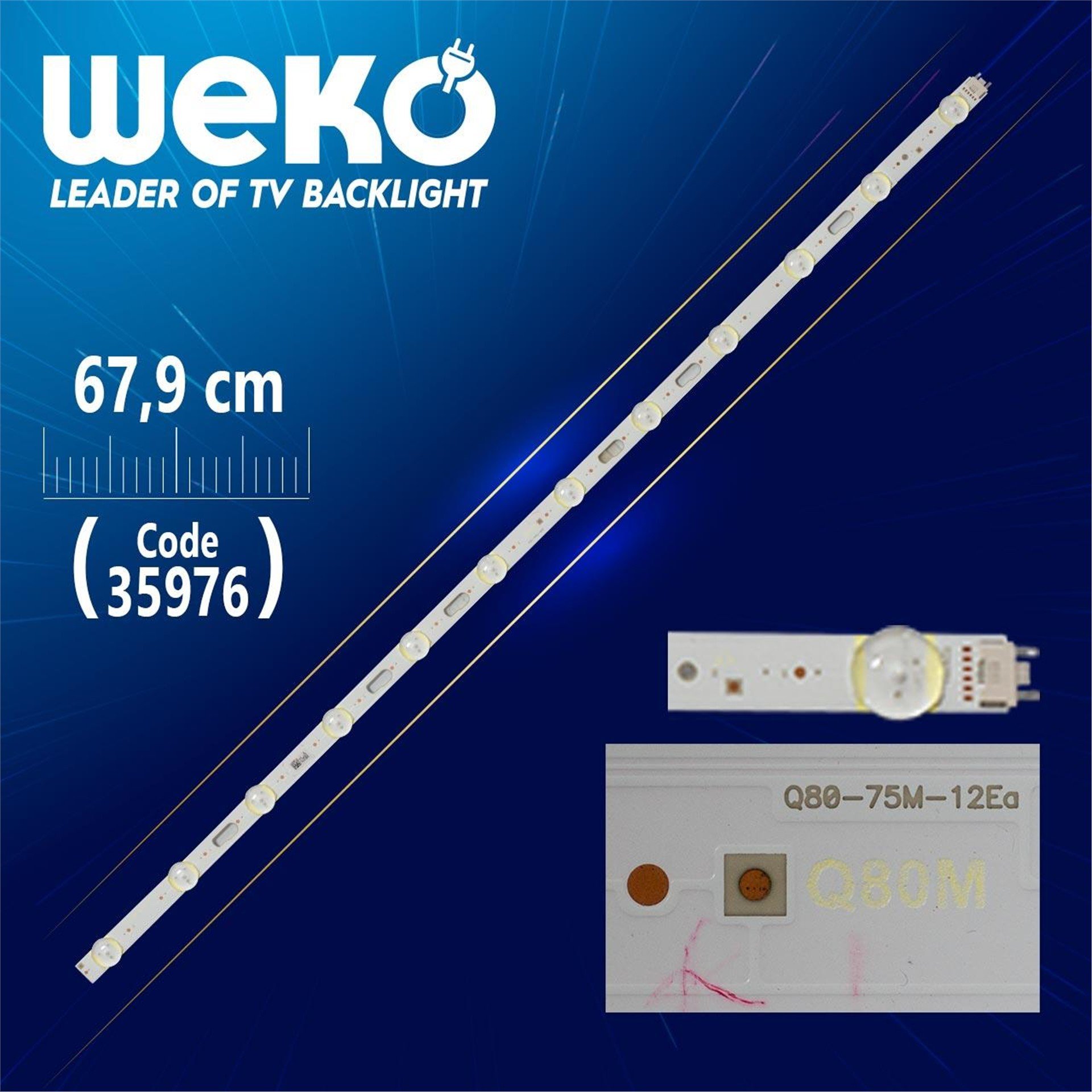 Weko Q80-75M-12EA  12 LEDLİ  67.9 CM - Tv Led Bar - Tv Led Bar