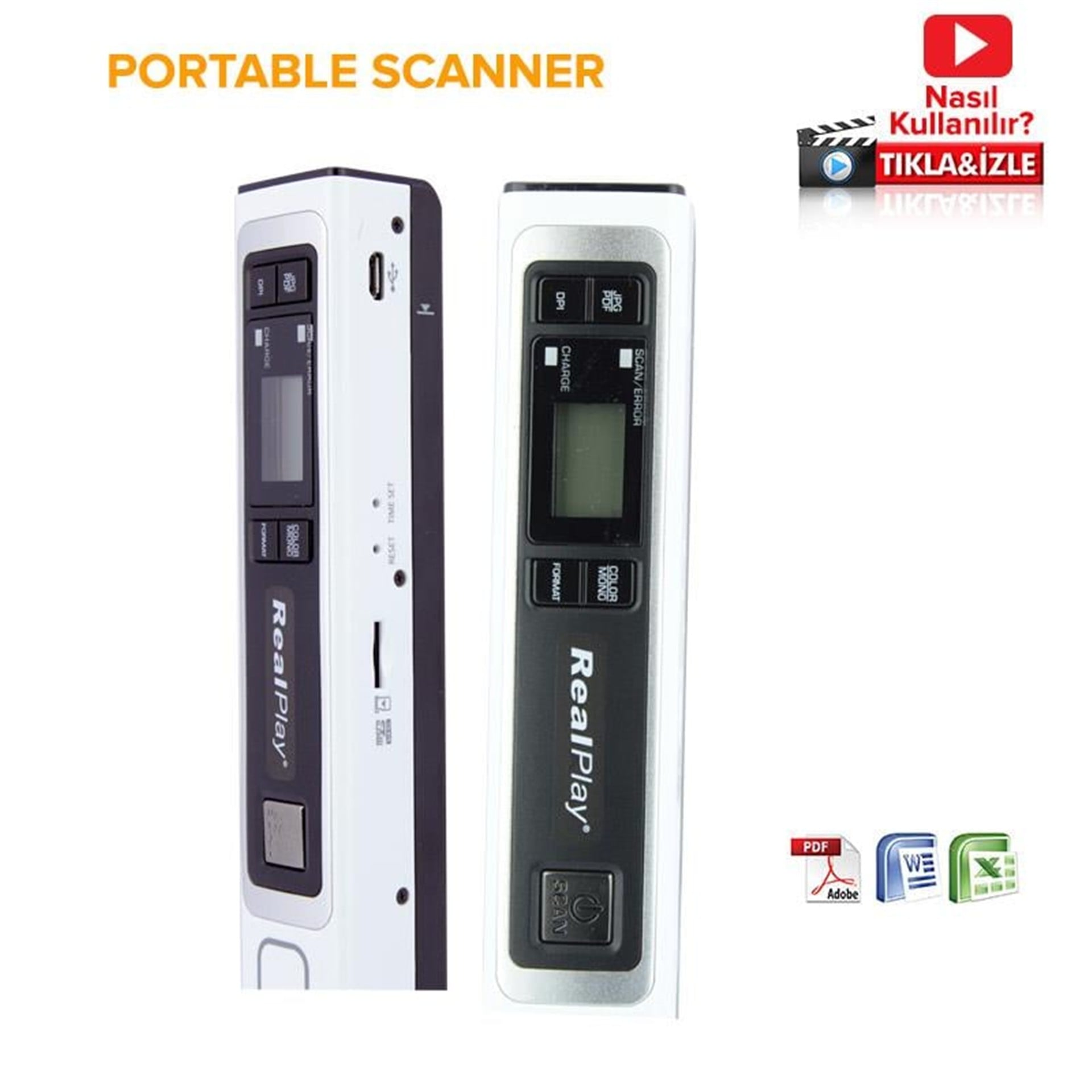 Oem Realplay Tsn451 Portable Scanner El Tipi Şarjlı Tarayıcı - Lehimleme Ekipmanları