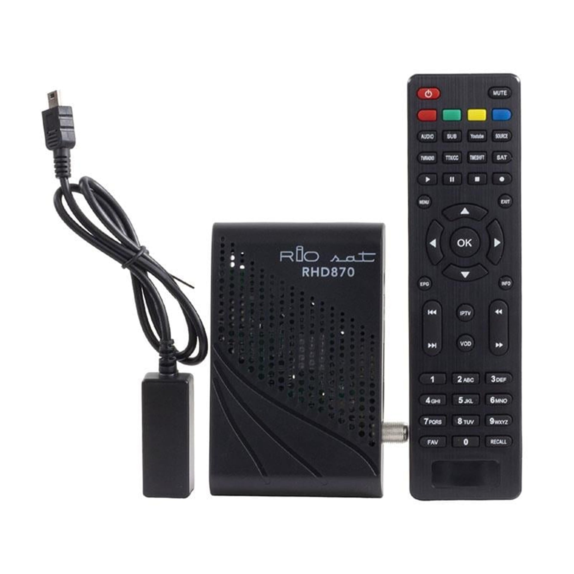 Riosat Riosat RHD-870 HD Çift Usb'li Mini Uydu Alıcısı Tkgs'li Dsplay Li Sun Plus İşlemci - HD Uydu Alıcılar