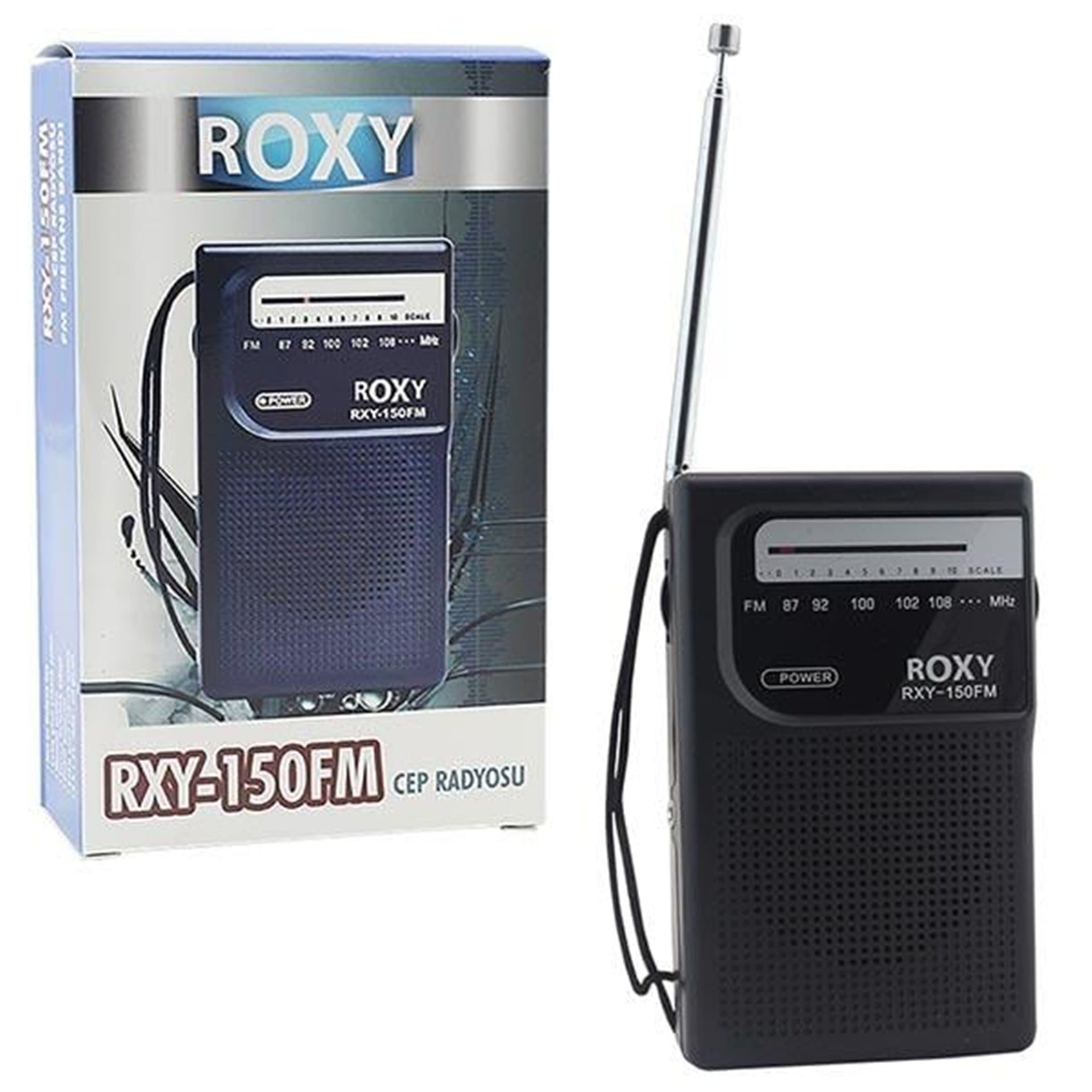Roxy Roxy RXY-150FM Cep Tipi Pilli Mini Analog FM Radyo - Taşınabilir Radyo
