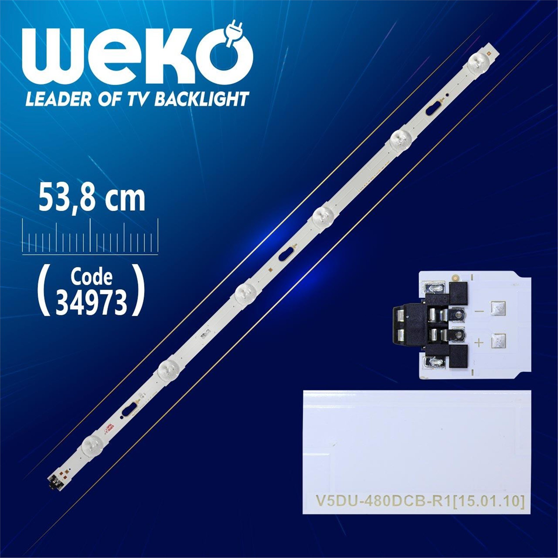 Weko S _ 5U75 _ 48_FL_R6_REV1.2 - V5DU - 480DCB - R1 - LEFT - 53.8 CM 6 LEDLİ (WK-787) Tv Led Bar - Tv Led Bar