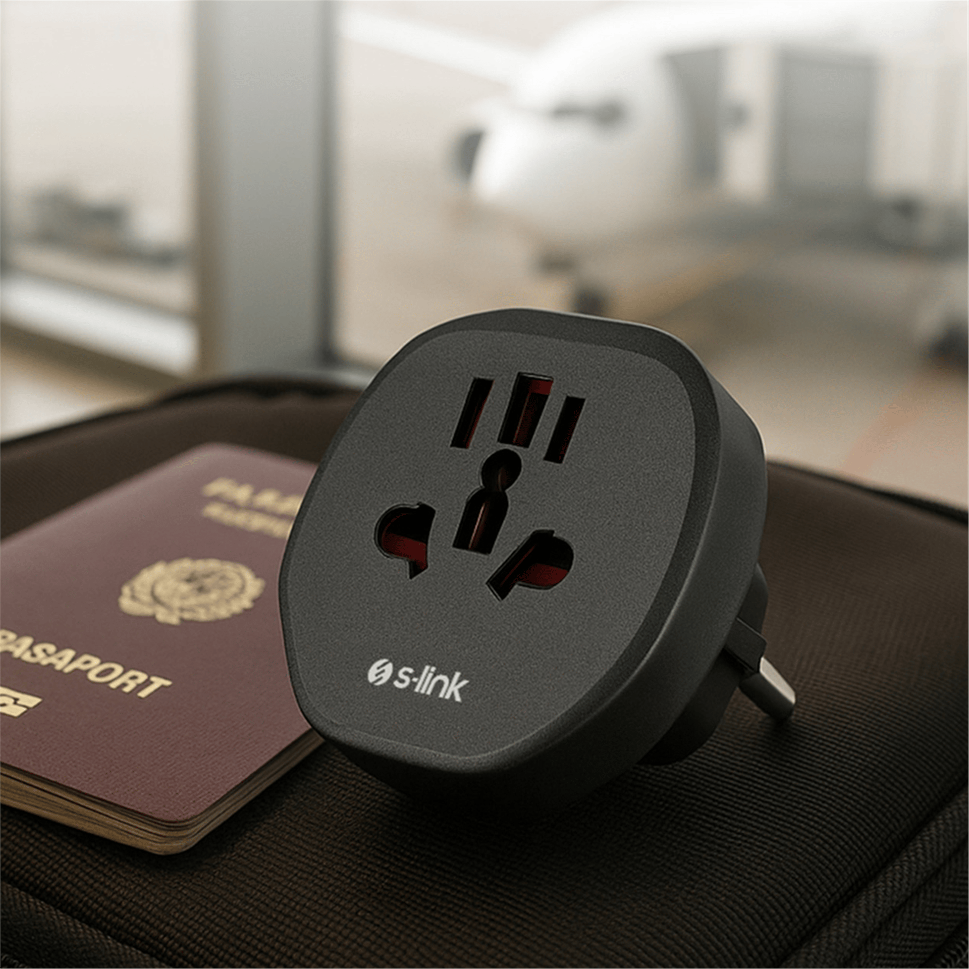 S-Link S-Link SL-WL09 Çok Amaçlı Universal Avrupa Çıkışlı - Türk Priz Çevirici - Fişler-Prizler
