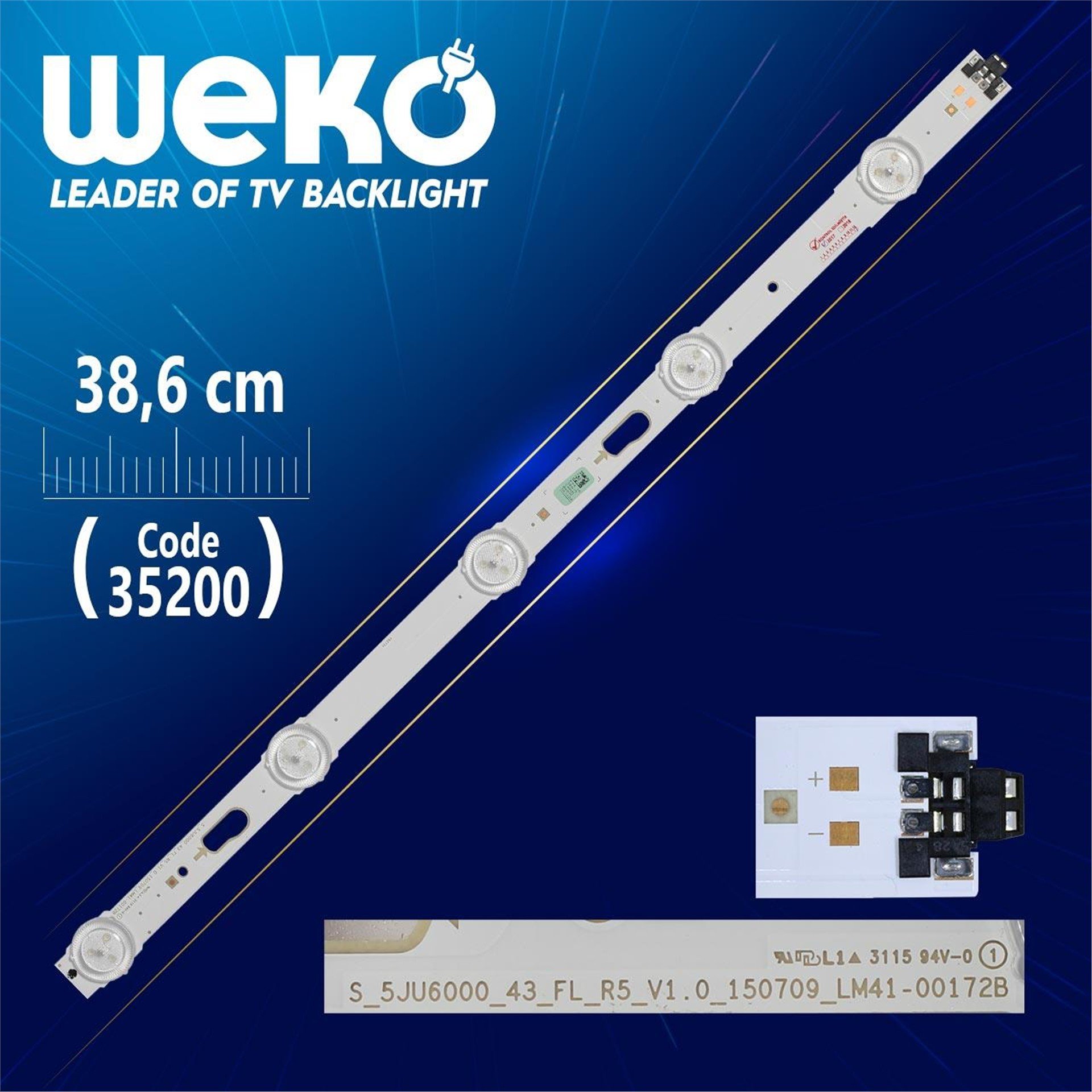 Weko S_5JU6000_43_FL_R5_V1.0_150709_LM41-00172B - 38.6 Cm 5 Ledli   (WK-881) Tv Led Bar - Tv Led Bar