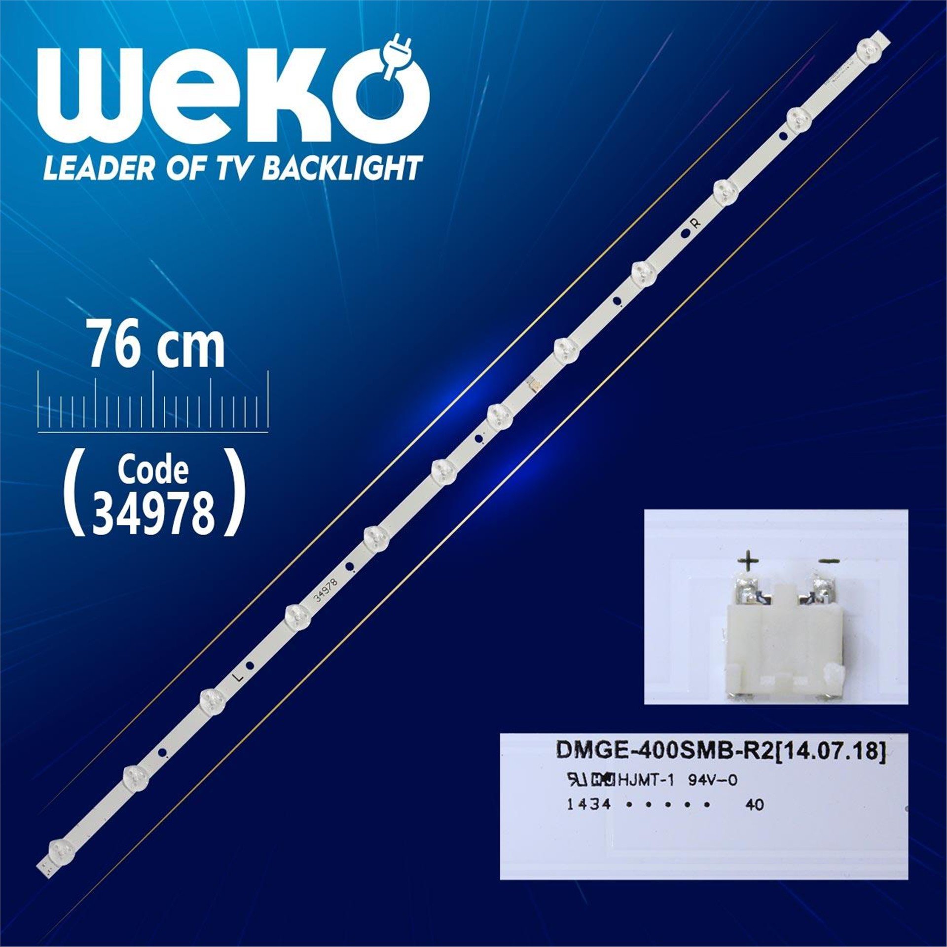 Weko SAMSUNG 40'' Inch 2014SVS_40_MEGA_3228_12LED_T2_REV1.5 - DMGE-400SMB-R2 76 Cm WK-220 Tv Led Bar - Tv Led Bar
