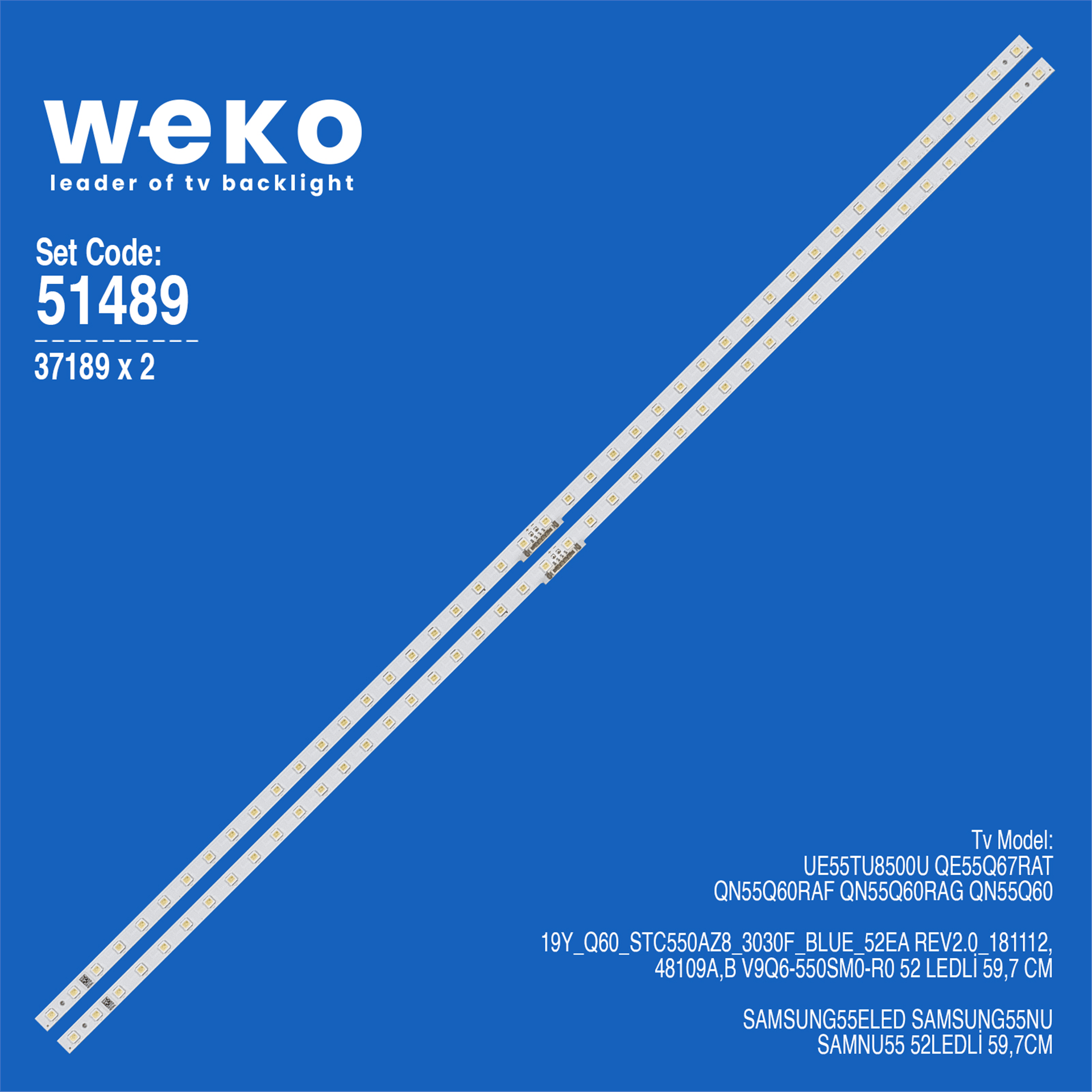 Weko Samsung QE55LS01RAU 55'' 2 Adet Tv Led Bar - Samsung Led Bar
