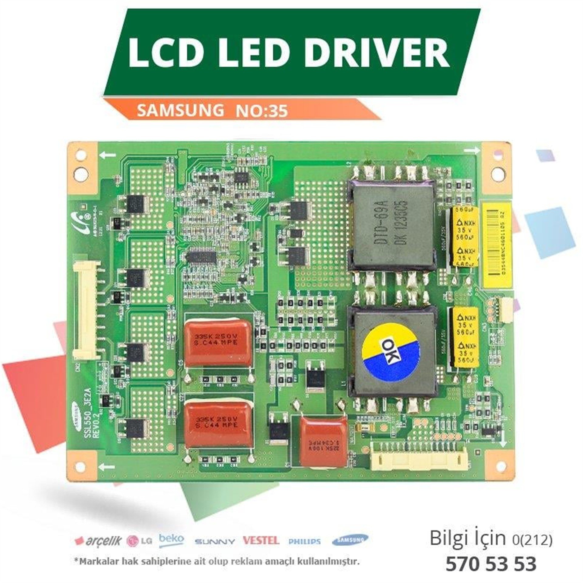 Oem Samsung SSL550_3E2A REV0.2 - LTA550HQ14 - Lcd Led Driver - LCD Driver