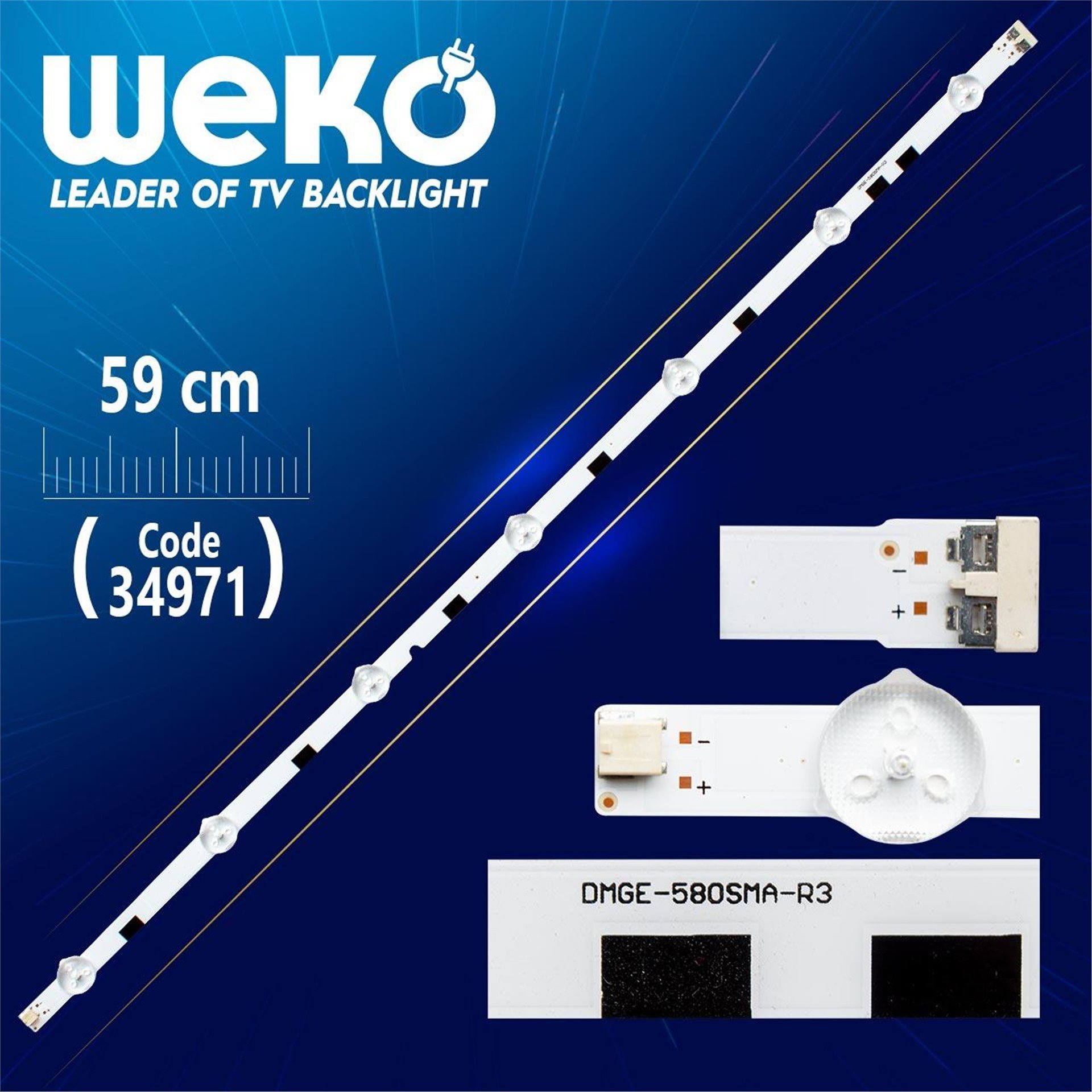 Weko SAMSUNG_2014SVS58_MEGA_3228_R_7LED_REV1.2_140508 LM41-00091G - 59 Cm 7 Ledli - WK-341 Tv Led Bar - Tv Led Bar