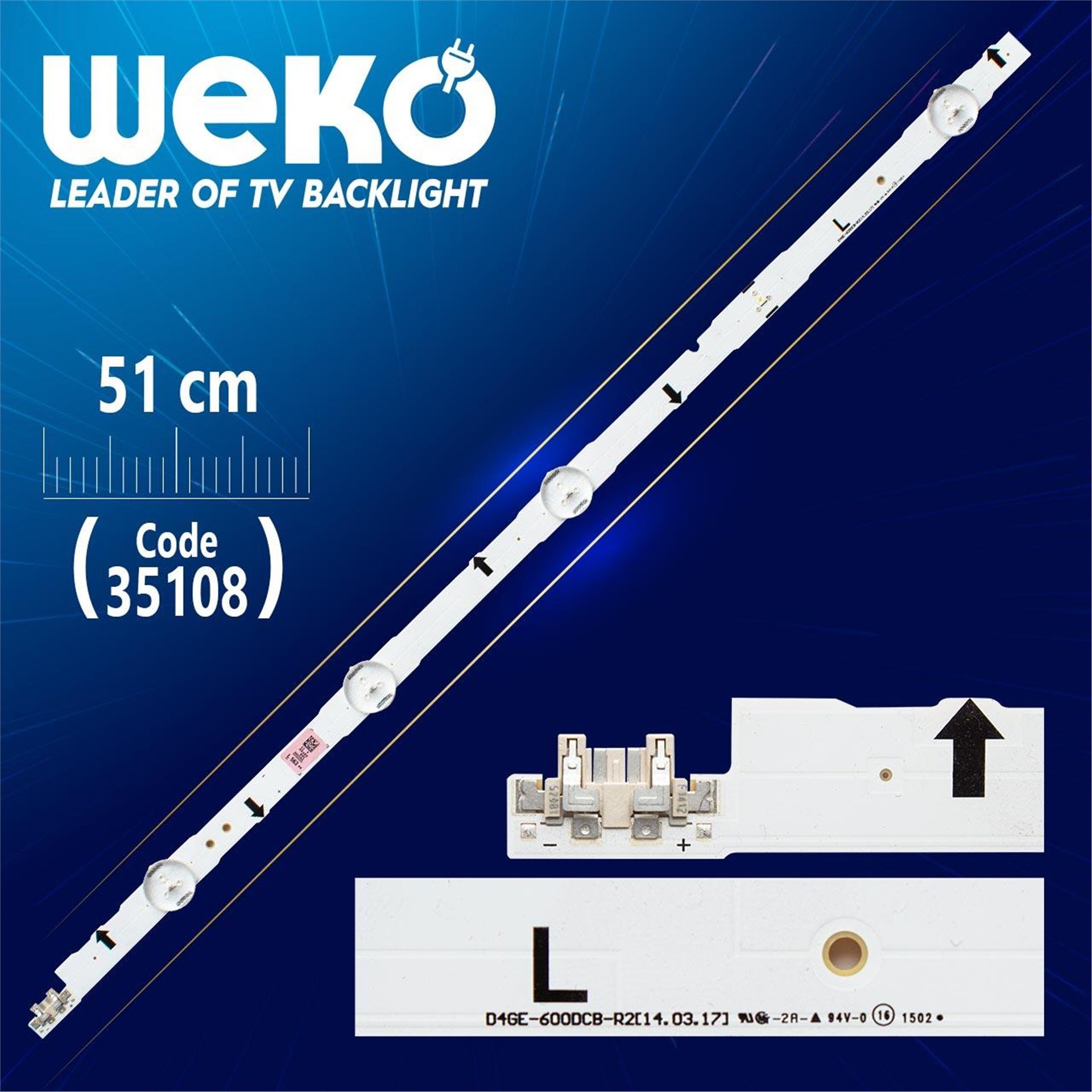 Weko SAMSUNG_2014SVS60F 3228_R05_REV1.2_131223 - 51 Cm 8 Ledli   (WK-476) Tv Led Bar - Tv Led Bar