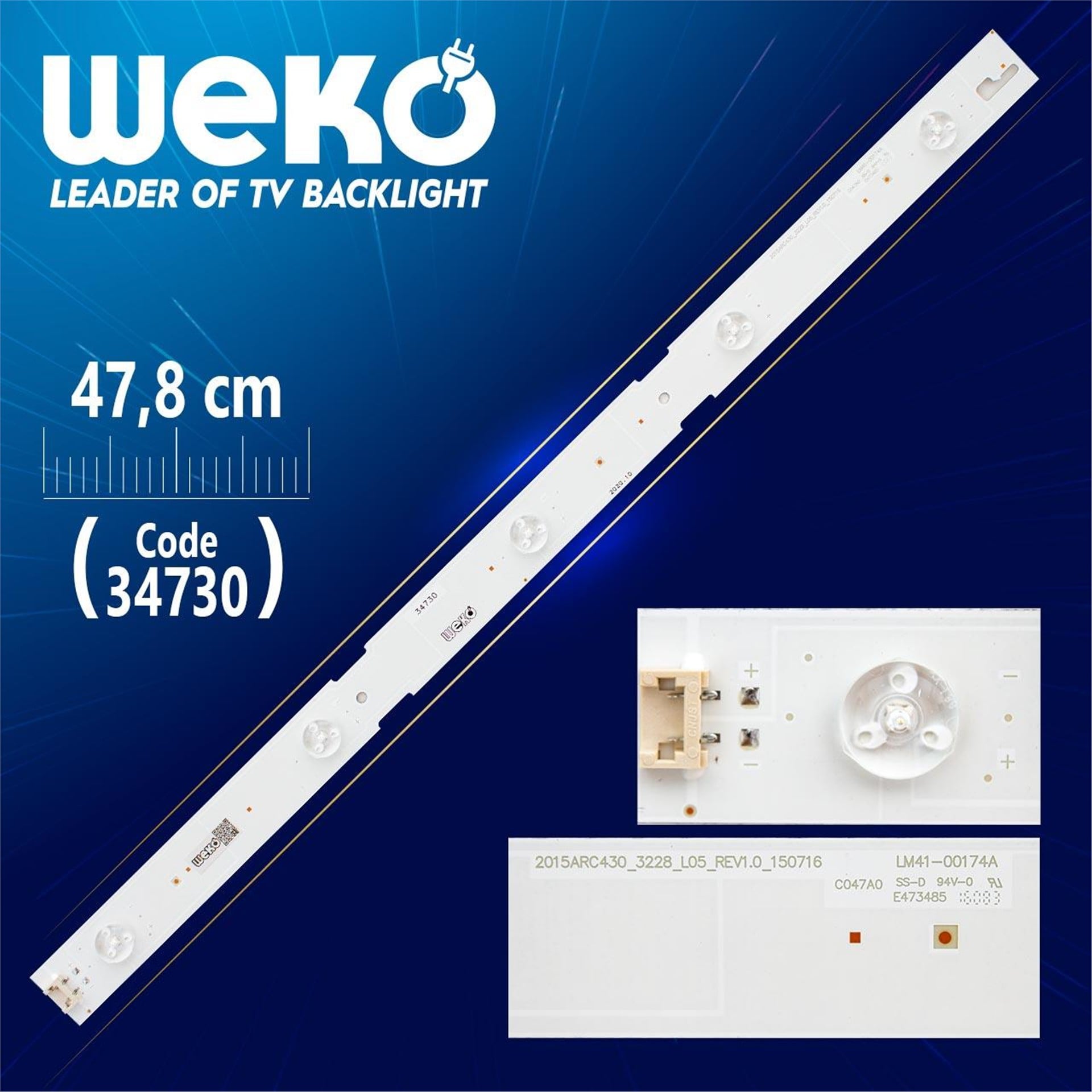 Weko SAMSUNG_2015ARC430_3228_L05_REV1.0 - (LM41-00174A) - WK-26/WK-116 Led Tv Bar - Tv Led Bar
