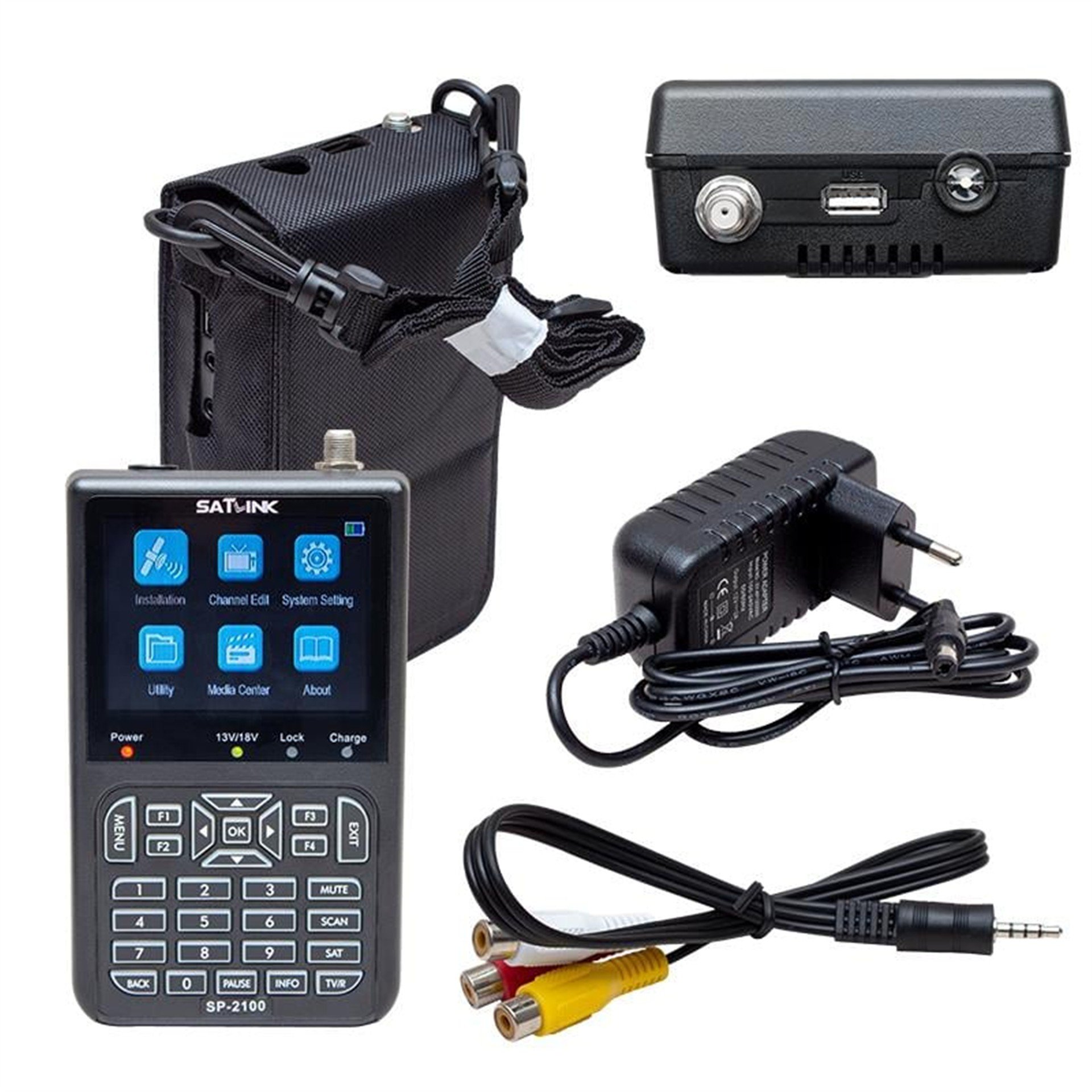 Satlink Satlink SP-2100 3.5'' Görüntülü SD Uydu Yön Bulucu - Dijital Uydu Bulucular