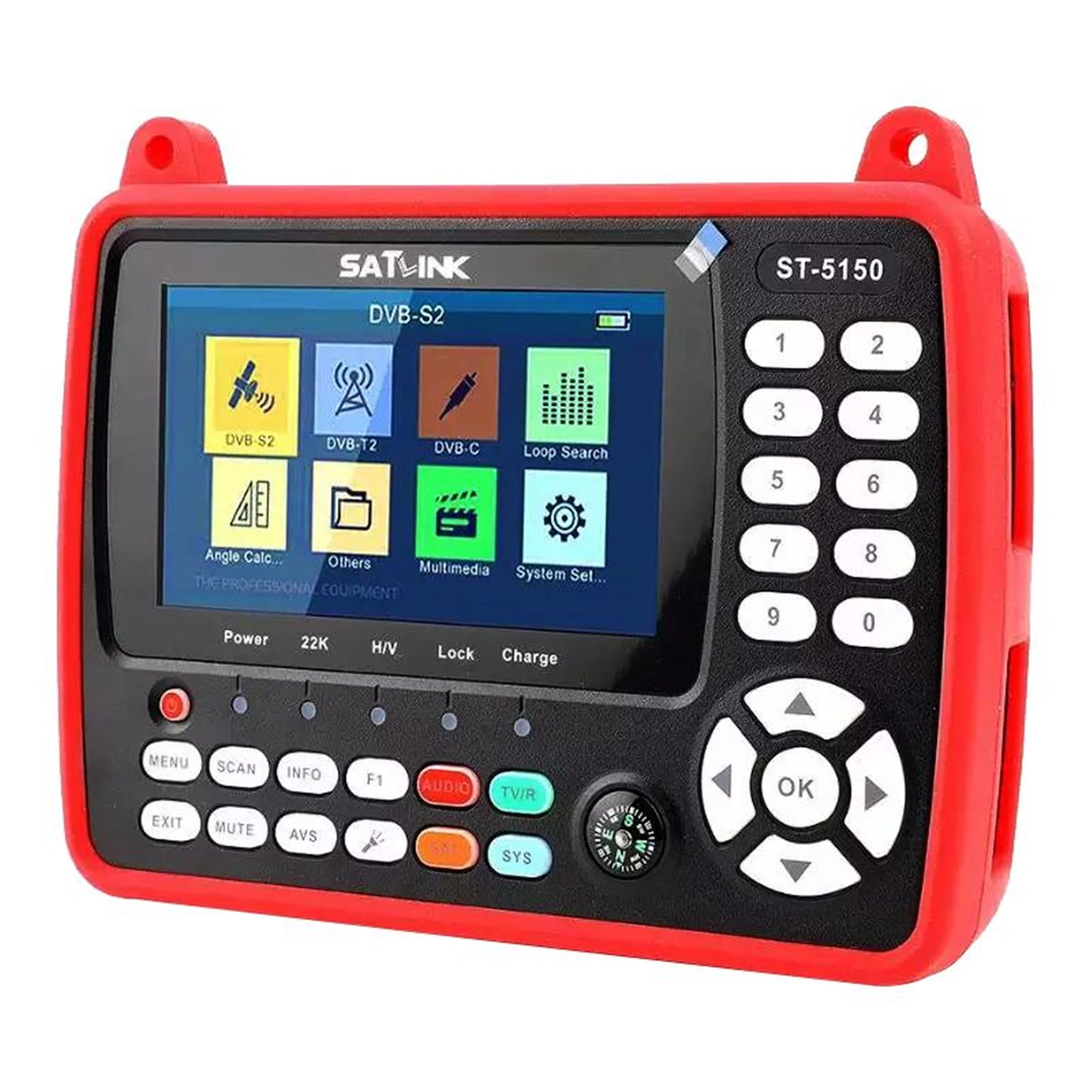 Satlink Satlink ST-5150 Combo DVB-S/S2/C/T/T2  - 4.3'' Ekranlı Görüntülü Full HD Uydu Yön Bulucu - Dijital Uydu Bulucular