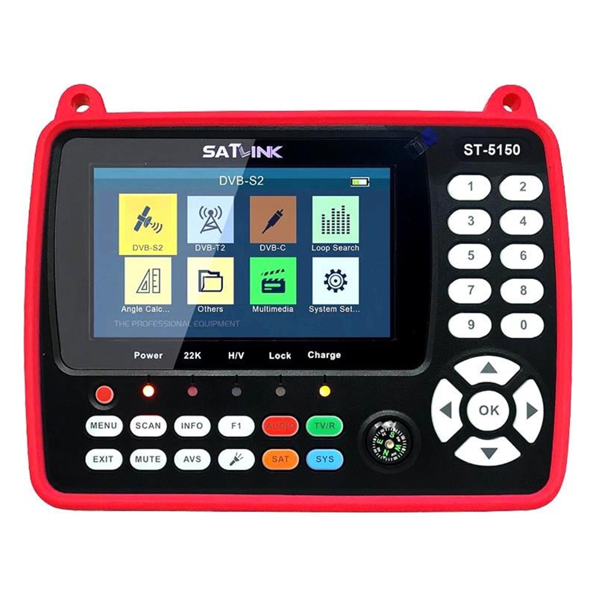 Satlink Satlink ST-5150 Combo DVB-S/S2/C/T/T2  - 4.3'' Ekranlı Görüntülü Full HD Uydu Yön Bulucu - Dijital Uydu Bulucular