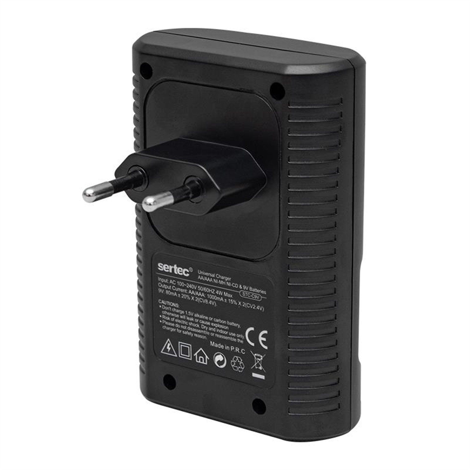 Sertec Sertec AA-AAA Dörtlü - 2x9V Pil Şarj Aleti STC-C9V - Pil Şarj Cihazları