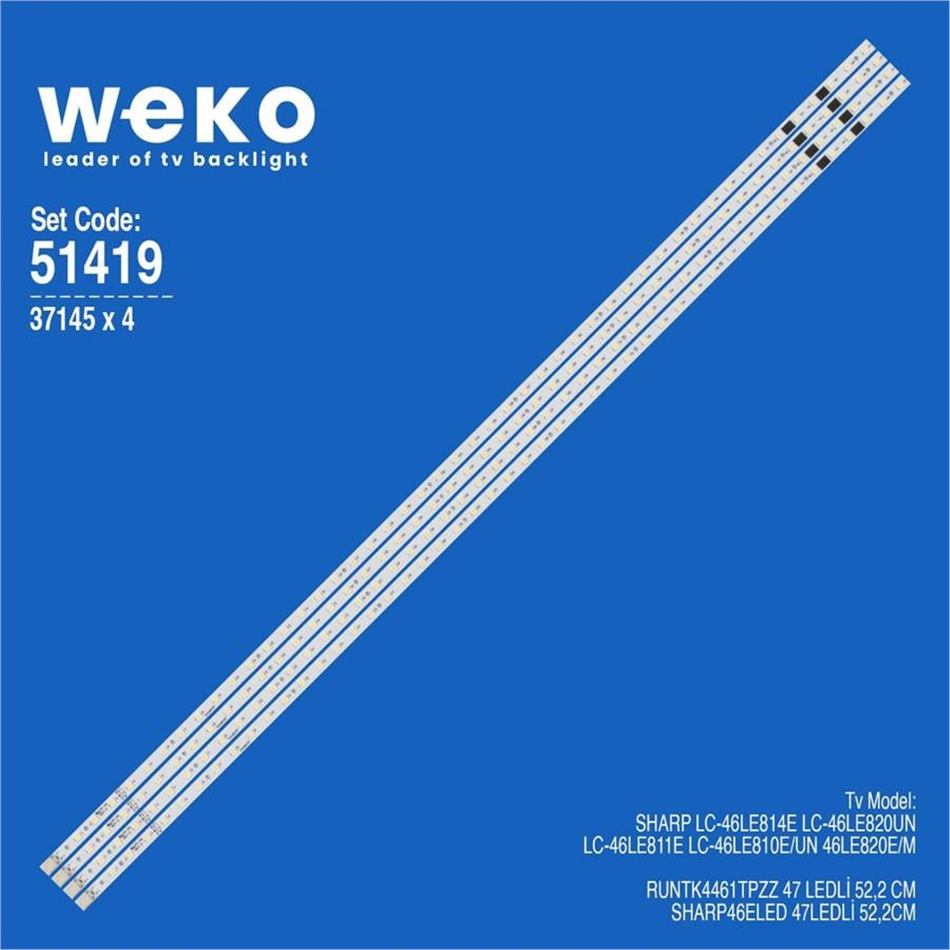 Weko Sharp 46LE820E/M 46'' 2 Adet Tv Led Bar - Sharp Led Bar