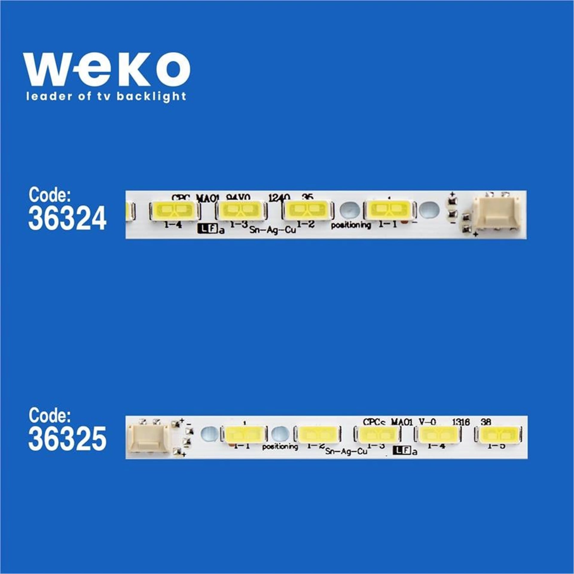 Weko Sharp LCD-60LX640A 60'' İnç 2 Adet Tv Led Bar - Sharp Led Bar