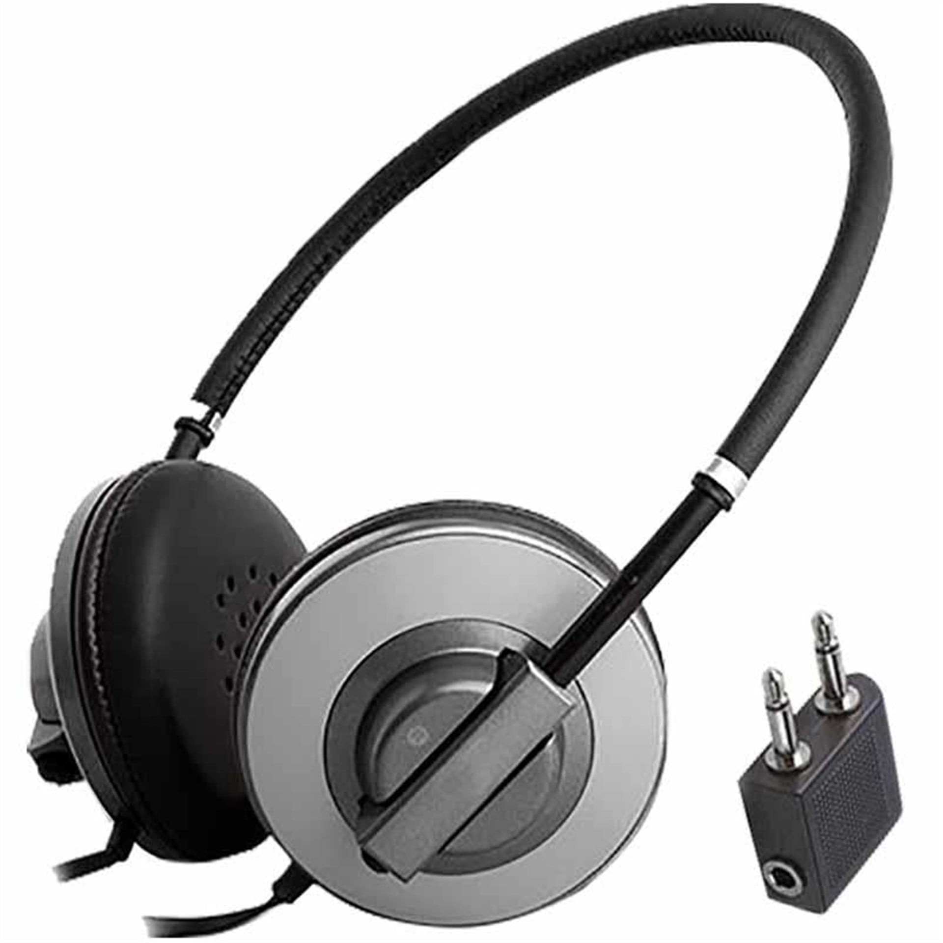 Silvercrest Silver Crest 3.5 Mm Stereo Kablolu Siyah Kulaklık (Uçaklar İçin Uygun) - Kulaklık