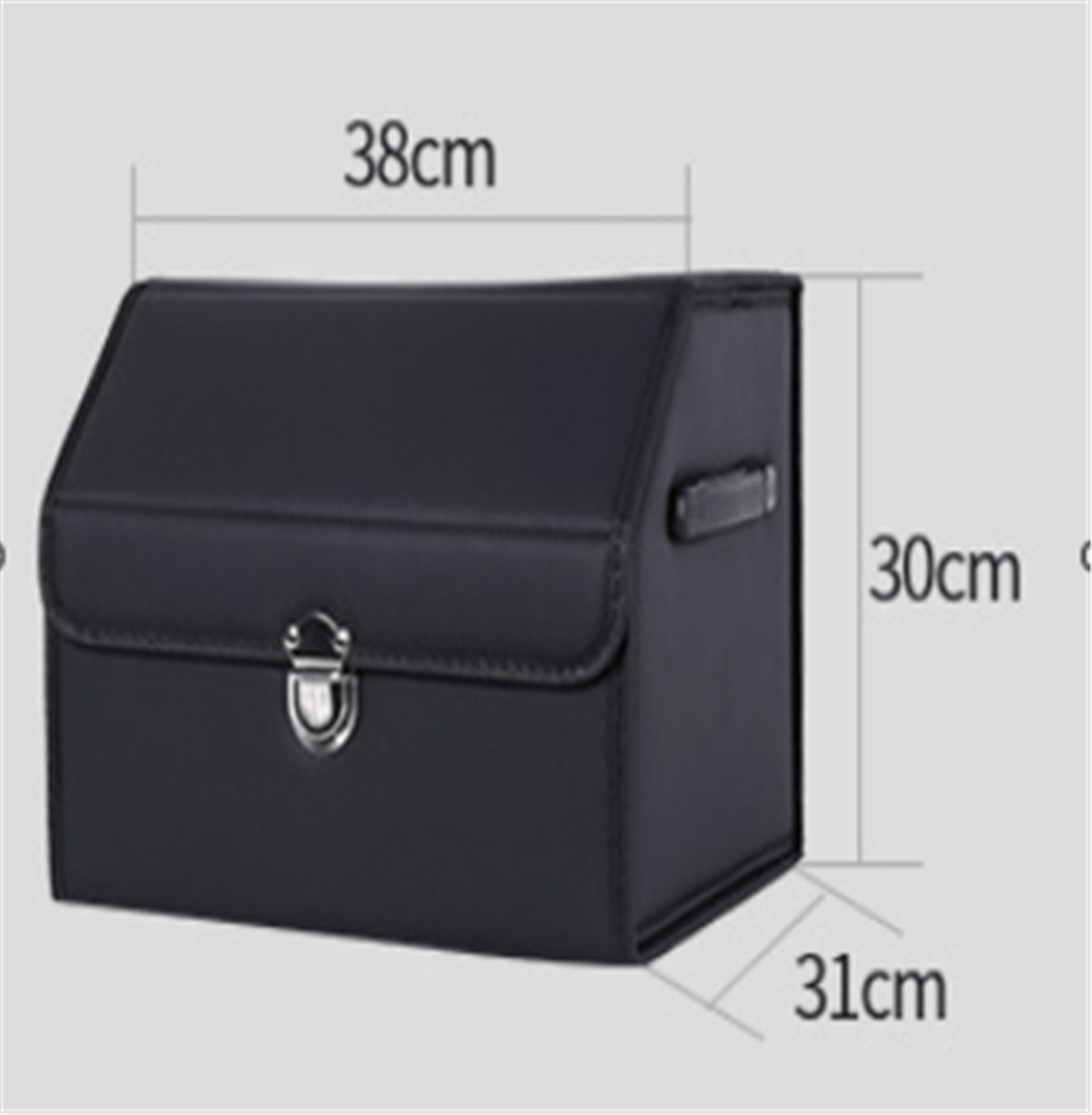 Reyonex SİYAH RENKLİ ARABA BAGAJ SAKLAMA KUTUSU 38 X 30 X 31 CM SUNUP SN-39177 - Ev ve Yaşam