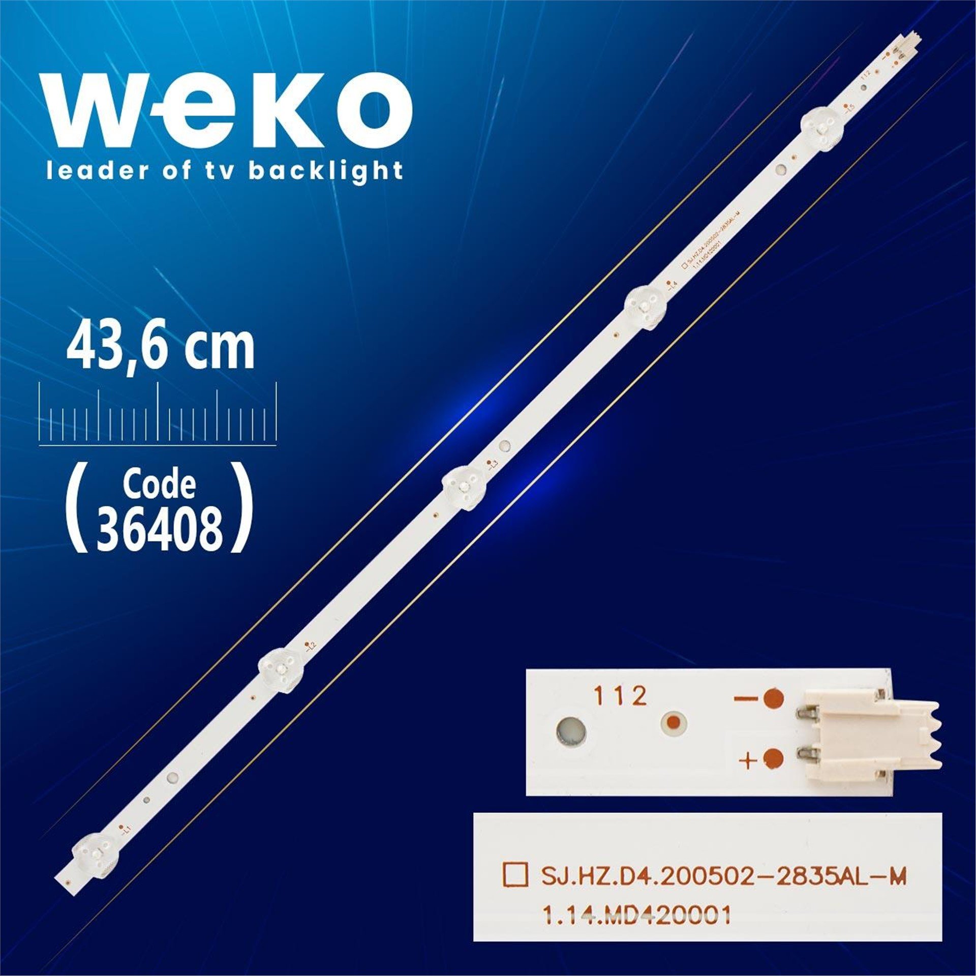 Weko Sj.Hz.D4200502-2835Al-M 5 Ledli -Led Tv Bar - Tv Led Bar