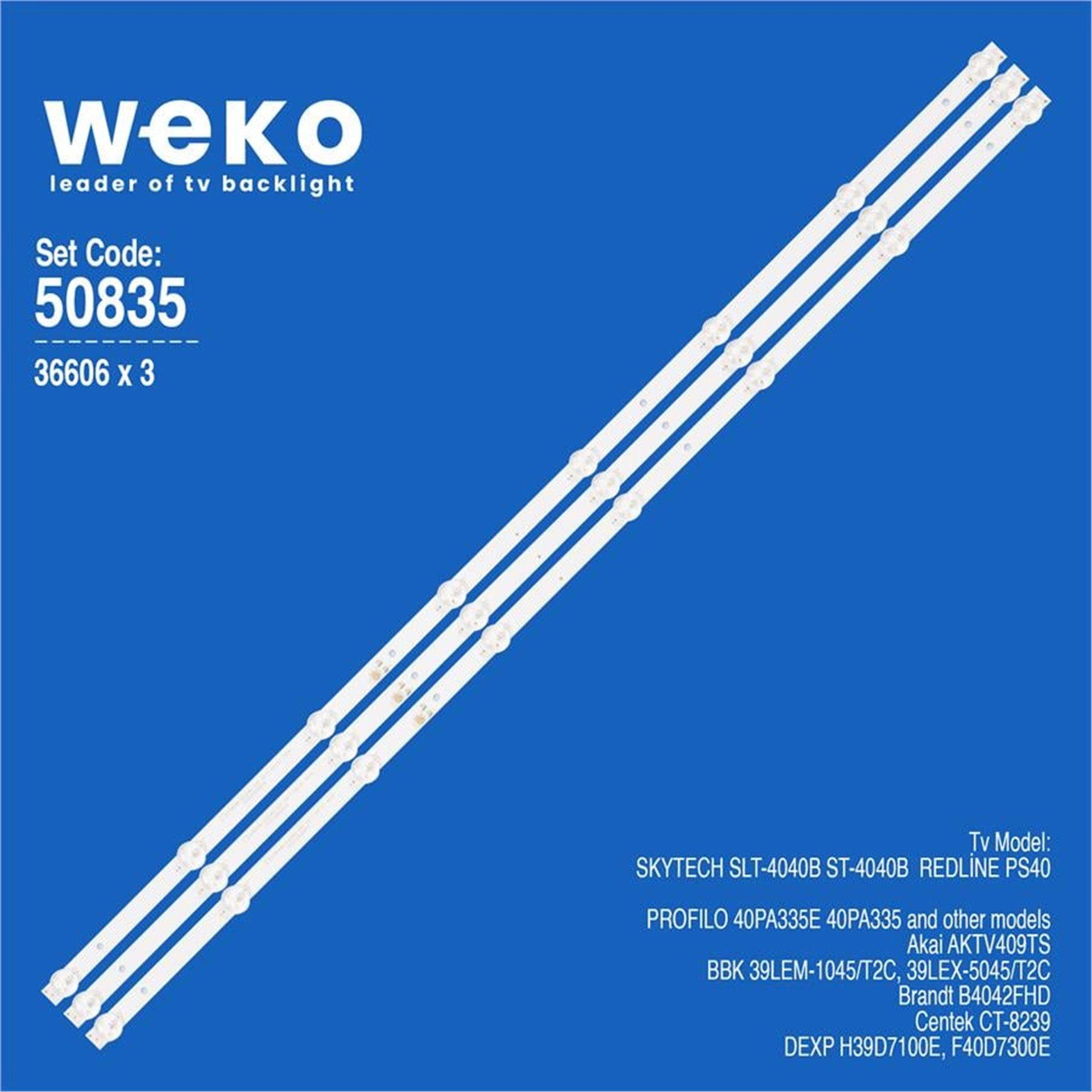 Weko Skytech SLT-4040B 40'' İnç 3 Adet Tv Led Bar - Skytech Led Bar