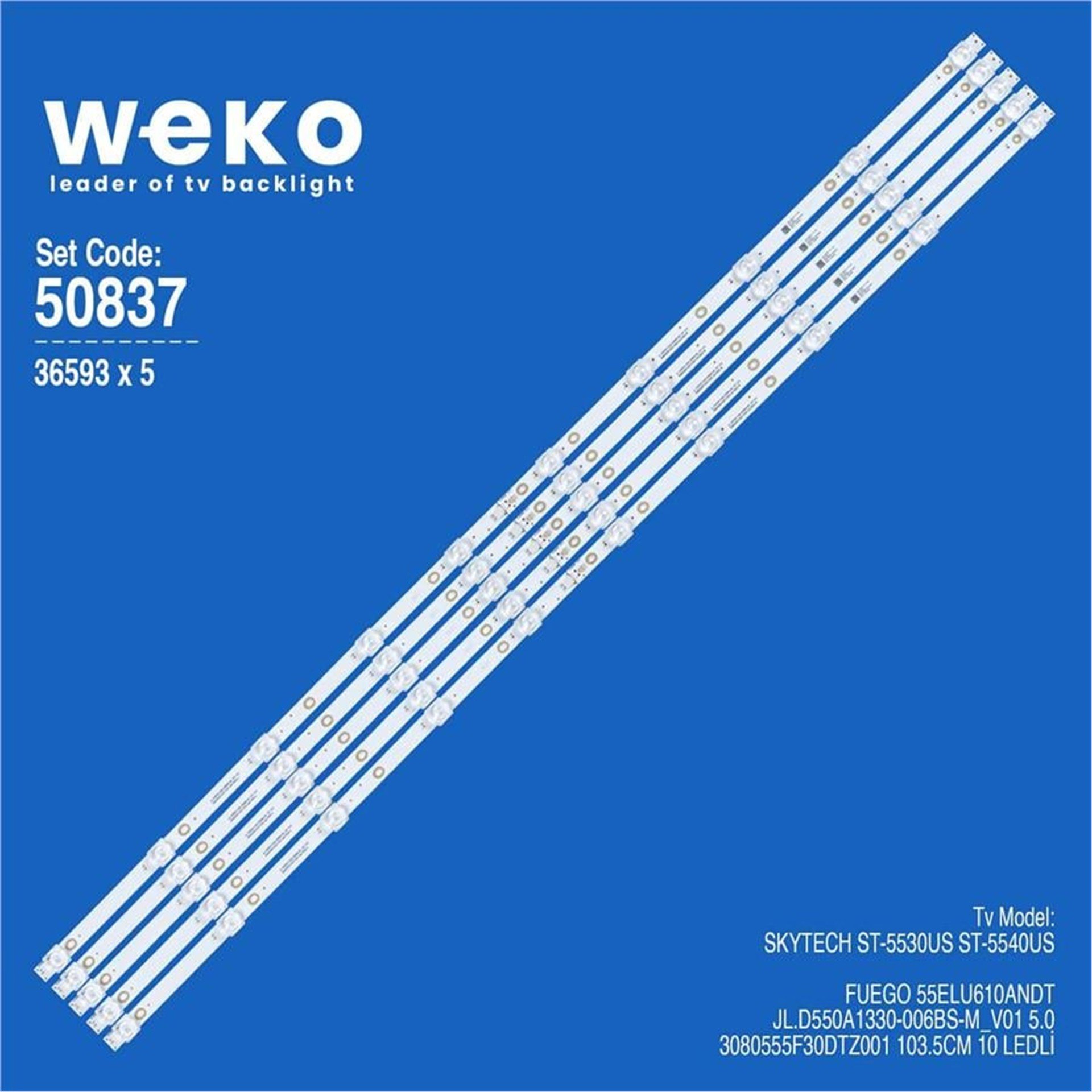 Weko Skytech ST-5530US 55'' İnç 5 Adet Tv Led Bar - Skytech Led Bar