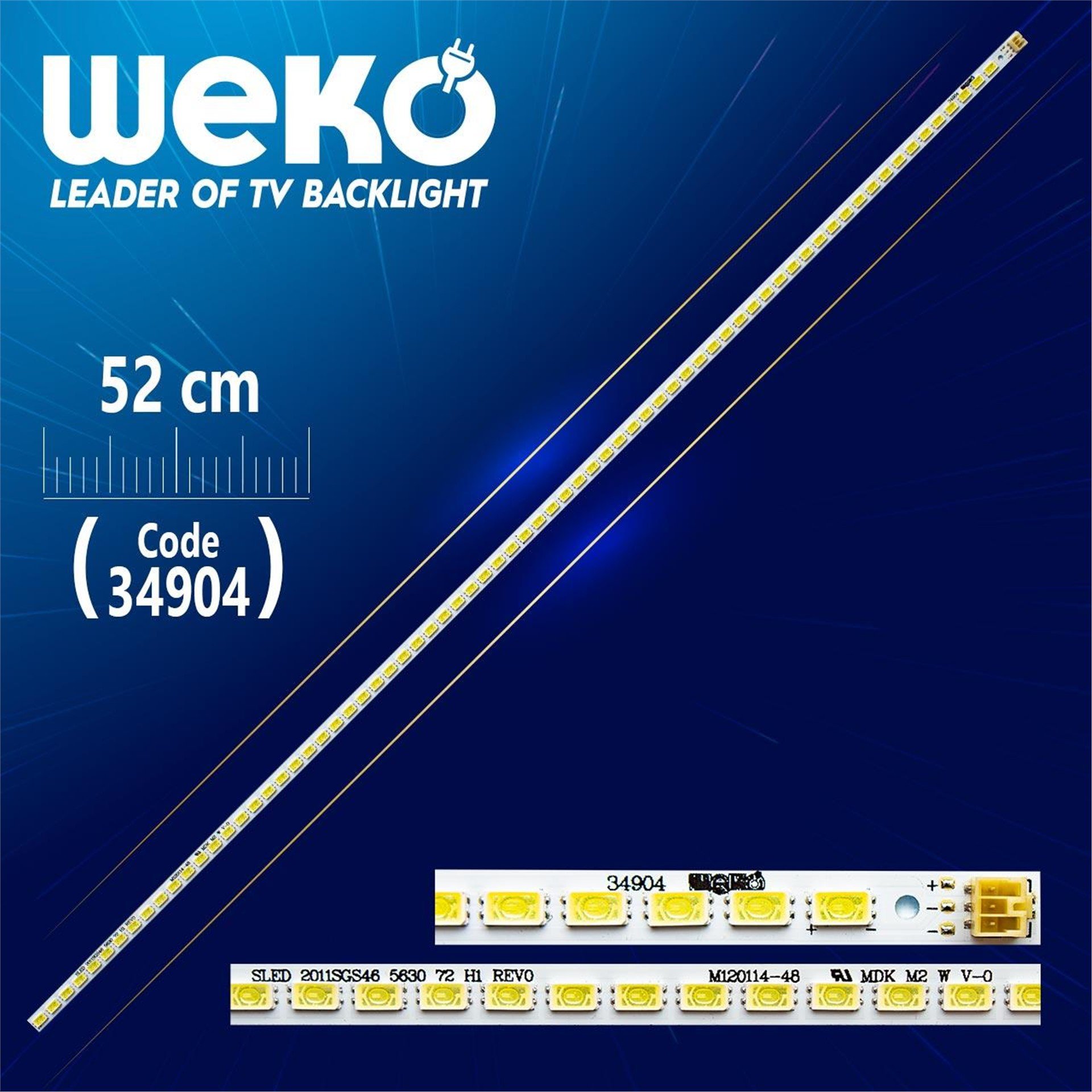 Weko SLED 2011SGS46 5630 72 H1 REV0 - (52 Cm ) - 72 Ledli - (WK-214) Tv Led Bar - Tv Led Bar