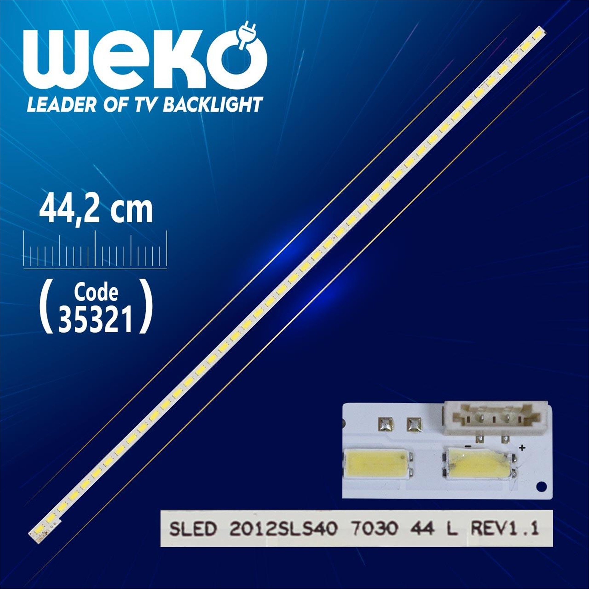 Weko SLED 2012SLS40 7030 44 L REV1.1 - 44.2 Cm 44 Ledli - (WK-937) Tv Led Bar - Tv Led Bar